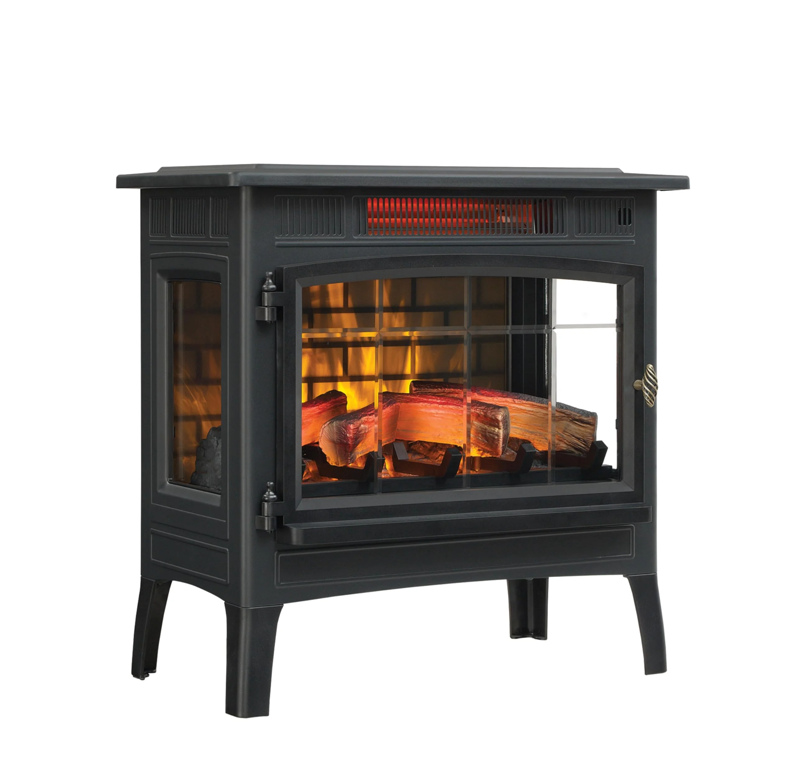 duraflame Freestanding Electric Fireplace Stove Heater with 3D Flame Effect for 1,000 Sq. Ft. Room, Black product image