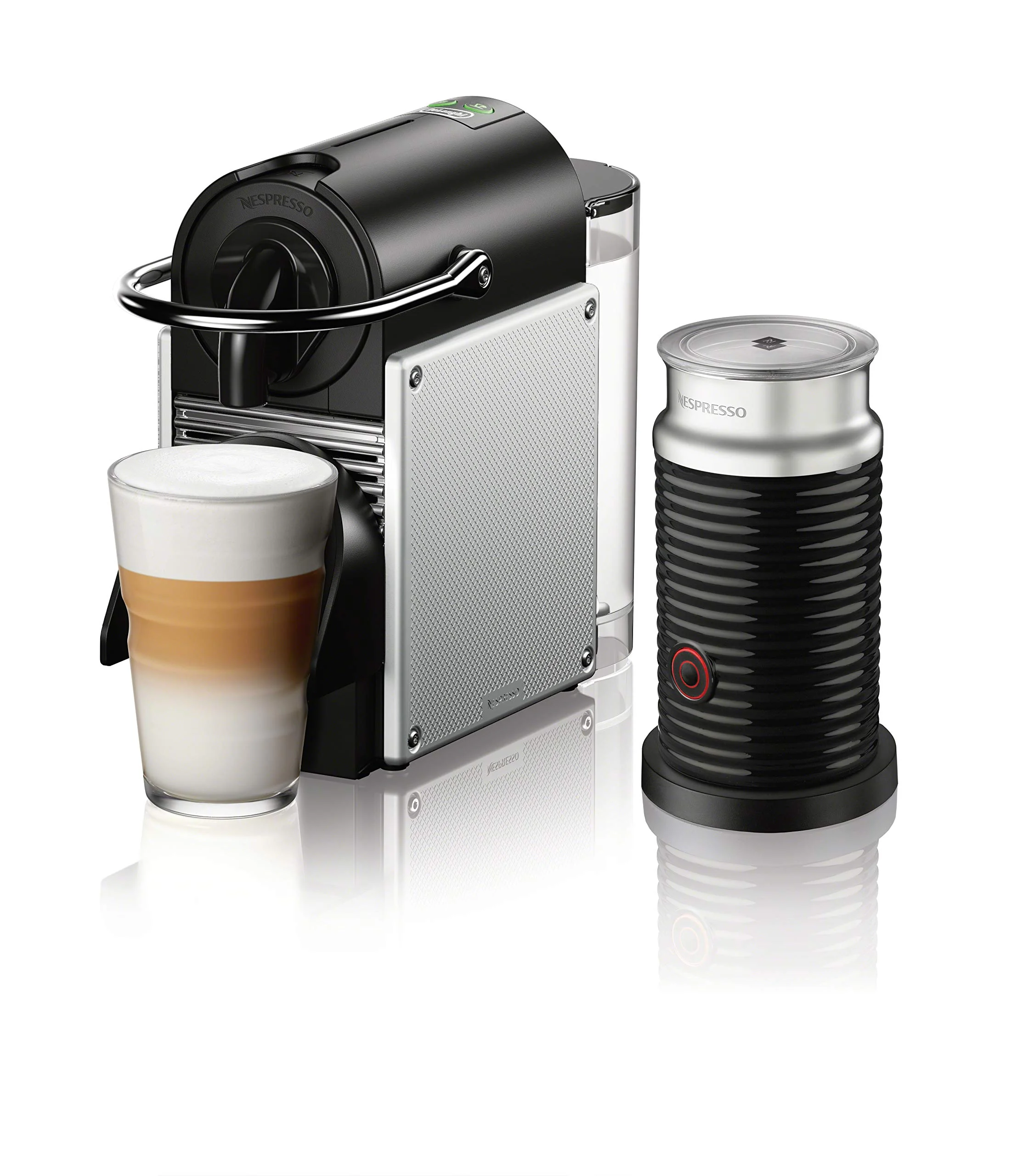 Nespresso Pixie Coffee and Espresso Machine by De’Longhi with Milk Frother, Aluminum, 34 ounces product image