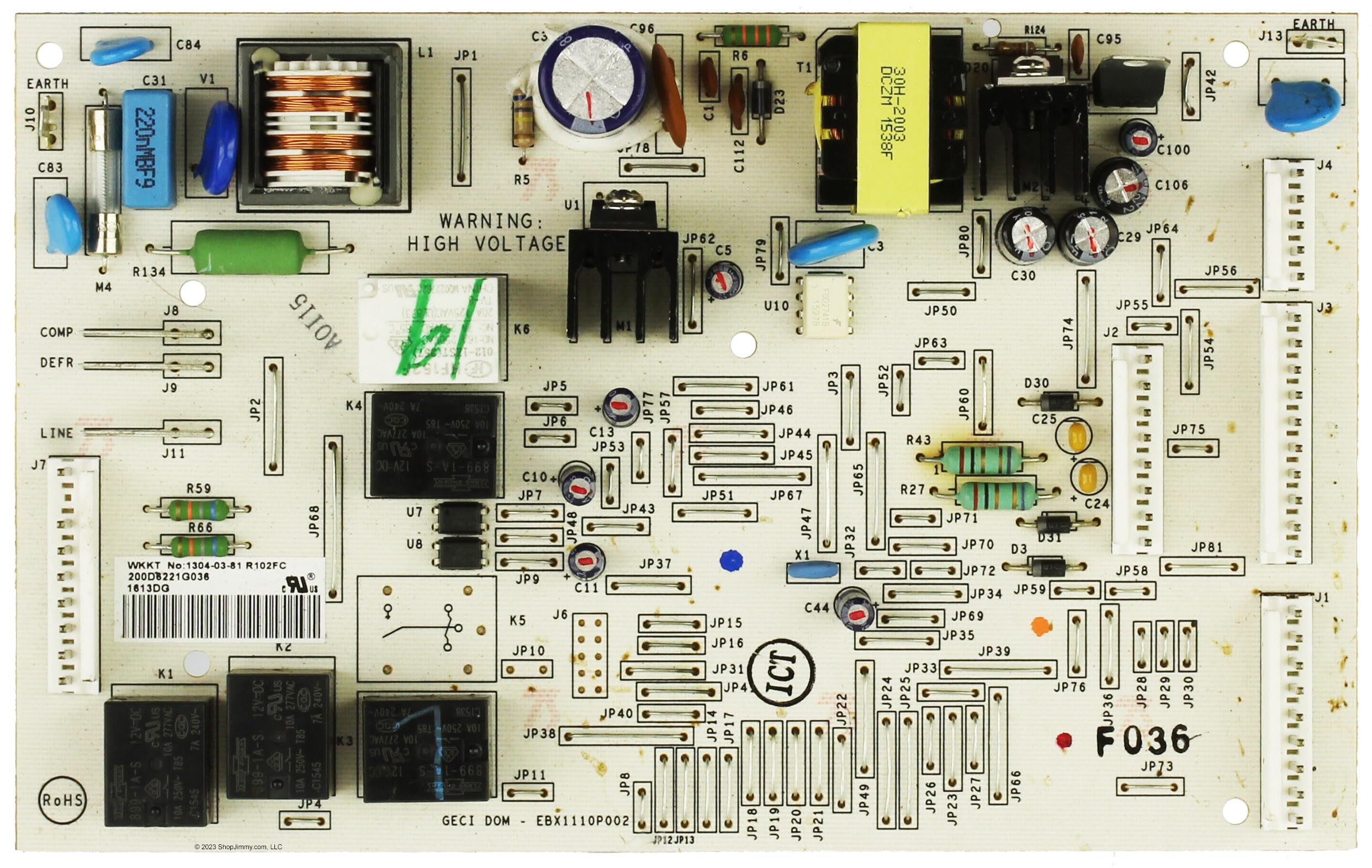 GE WR55X24347 Refrigerator Control Board product image