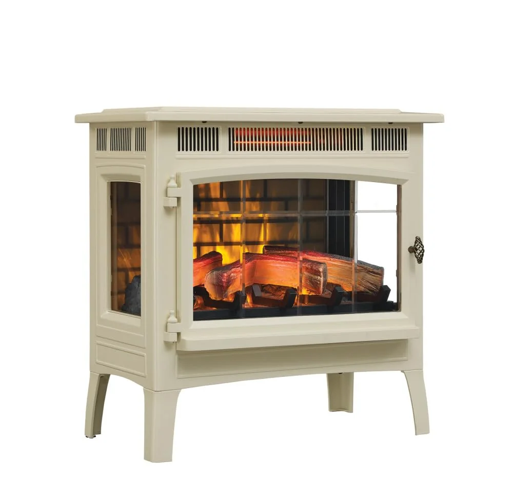 duraflame Freestanding Electric Fireplace Stove Heater with 3D Flame Effect for 1,000 Sq. Ft. Room, Cream product image
