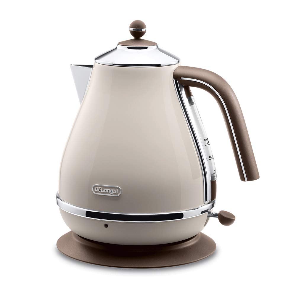 Delonghi Electric kettle 1.0L「ICONA Vintage Collection」KBOV1200J-BG Dolce Beige【Japan Domestic genuine products】 product image