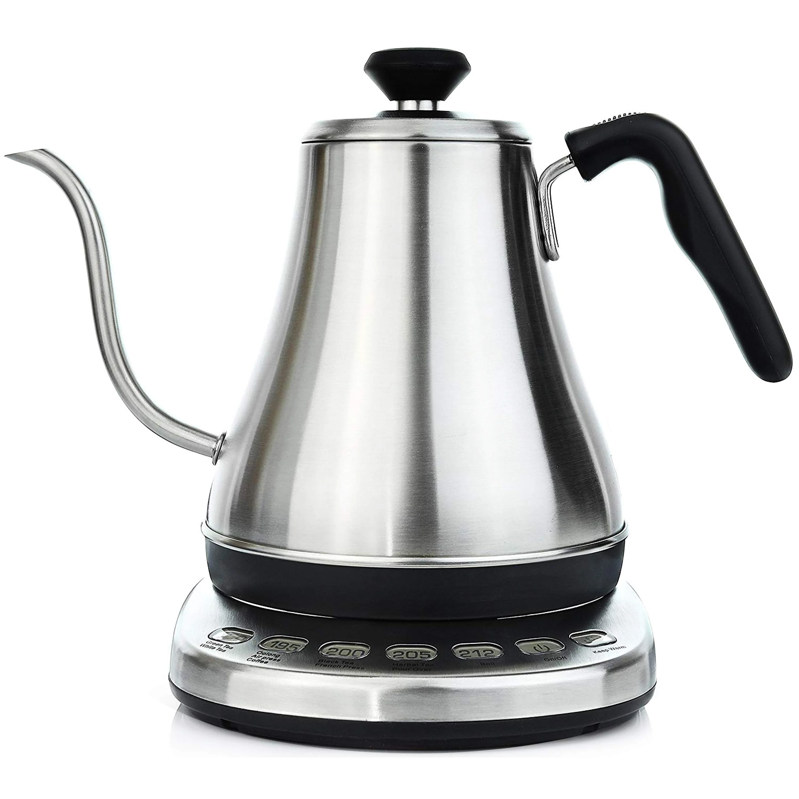Gooseneck Electric Kettle with Temperature Control - 0.8L Stainless Steel & BPA Free Plastic - Custom Temp Presets for Teas & Coffee - Keep Warm Option product image