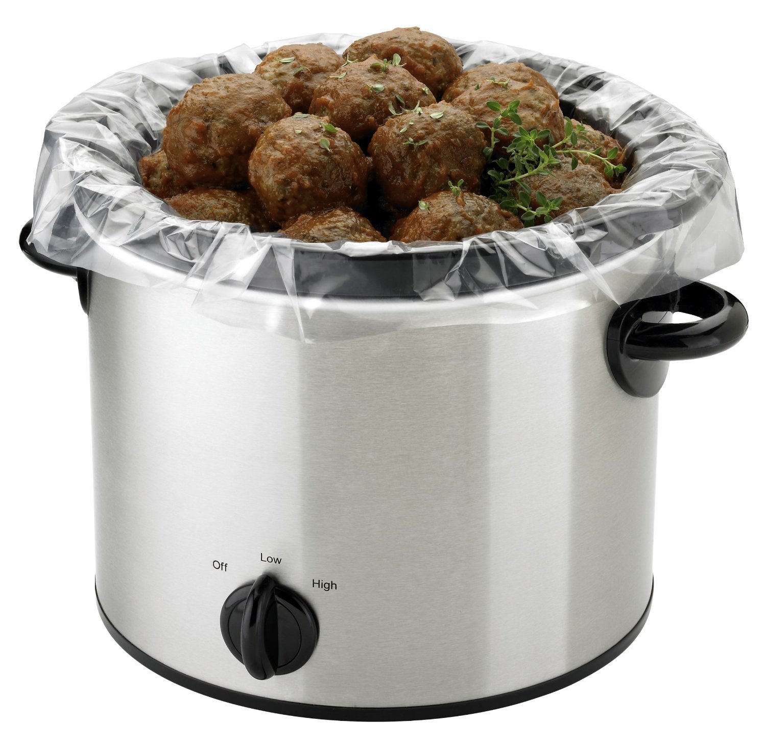 PanSaver 100 Count EZ Clean Slow Cooker Liners and Cooking Bags Perfect For Cholent, Stews, Fish and Soups 3 to 6 Quart or 9x13 inch Oven Trays product image