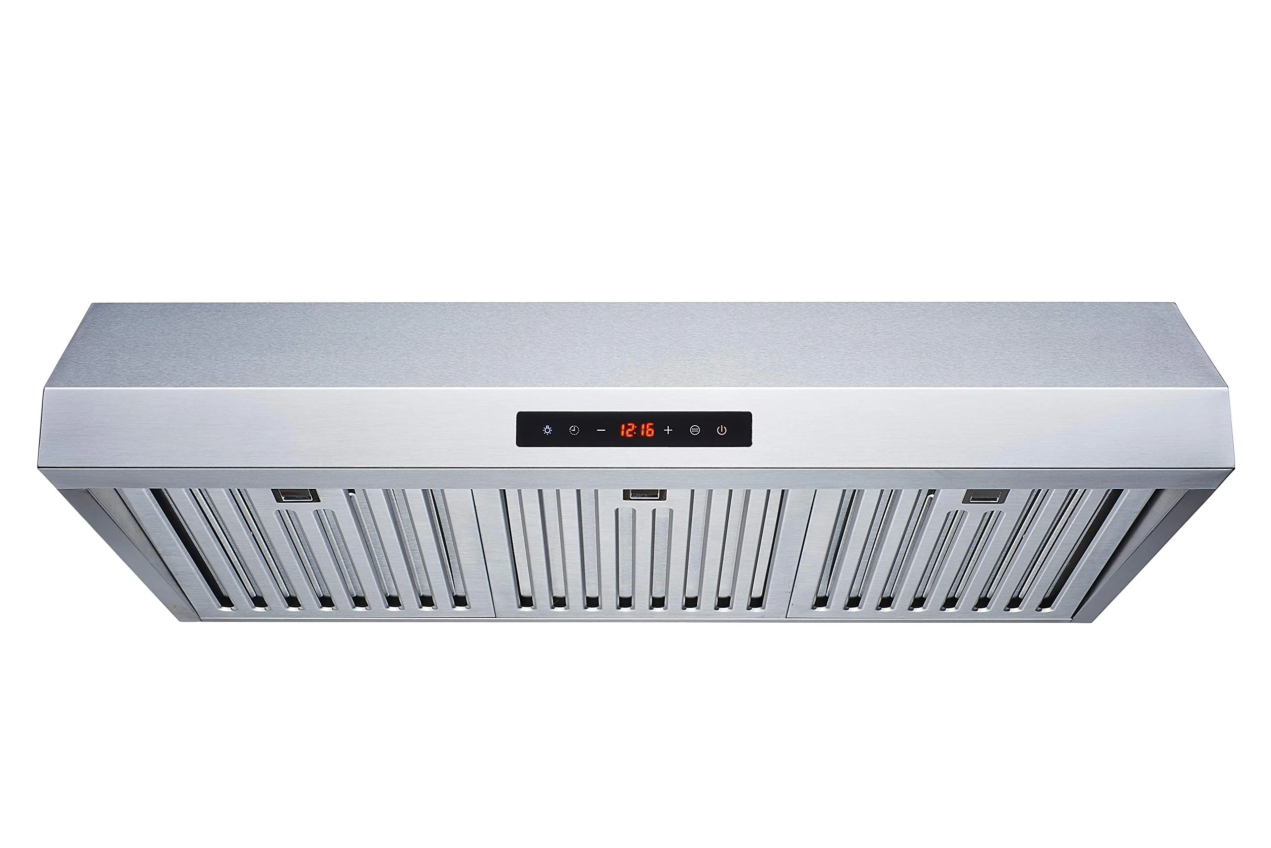 Winflo 30 In. 600 CFM Convertible Stainless Steel Under Cabinet Range Hood with Baffle Filters and Touch Sensor Control product image