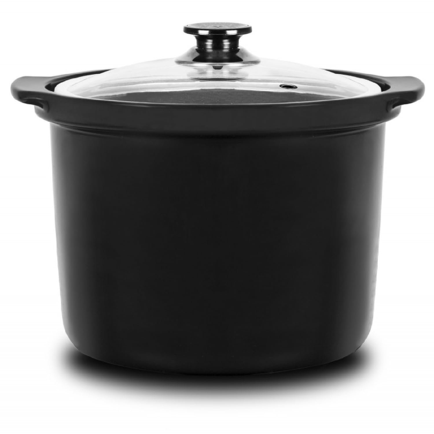 Cecotec, Ceramic pan for slow and low temperature cooking with your GM programmable cooking pot, with glass lid, black, suitable for all 6 liter programmable pots product image