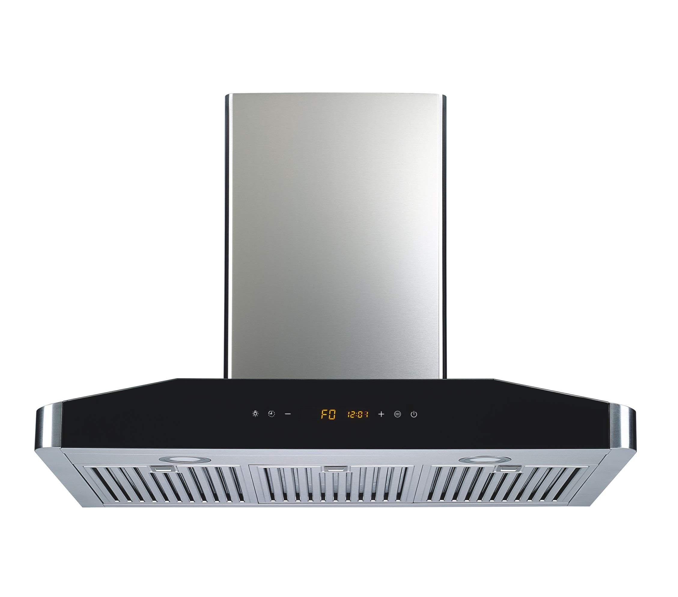 Winflo New Elite 30" 5 Speed Control Convertible Stainless Steel Wall Mount Range Hood with LED Lights, Baffle Filters and Touch Control product image
