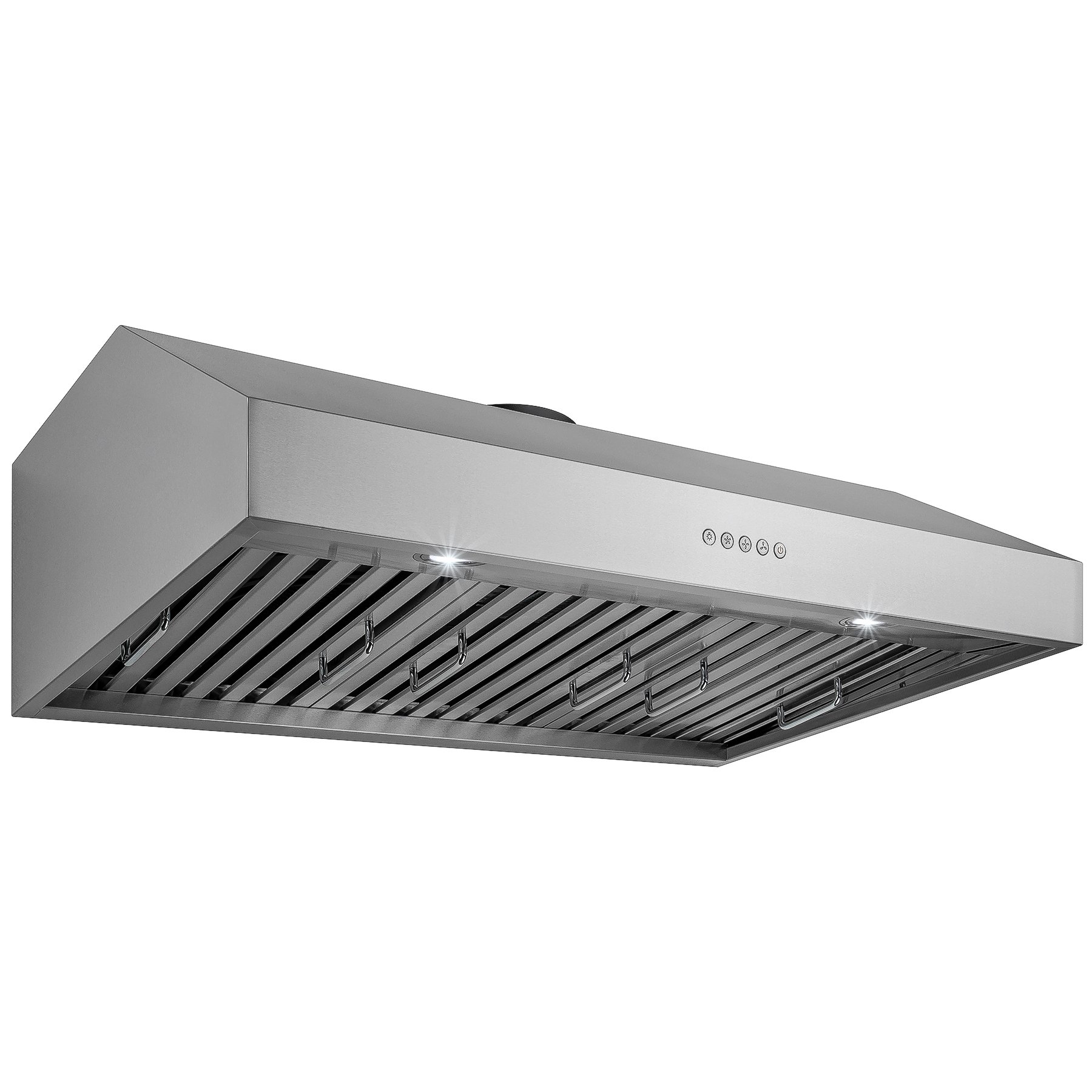 Golden Vantage 36" Stainless Steel Under Cabinet Push Button Kitchen Cooking Range Hood Fan product image