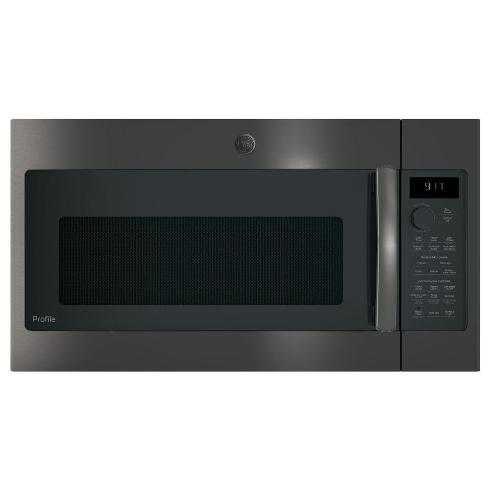 1.7 cu. ft. Over-the-Range Microwave with 950 Watts, Chef Connect, Sensor Cooking Controls, Convection, Fast Cook, Bake, Roast, 3-Speed 300 CFM, Steam Clean and LED Cooktop Lighting product image