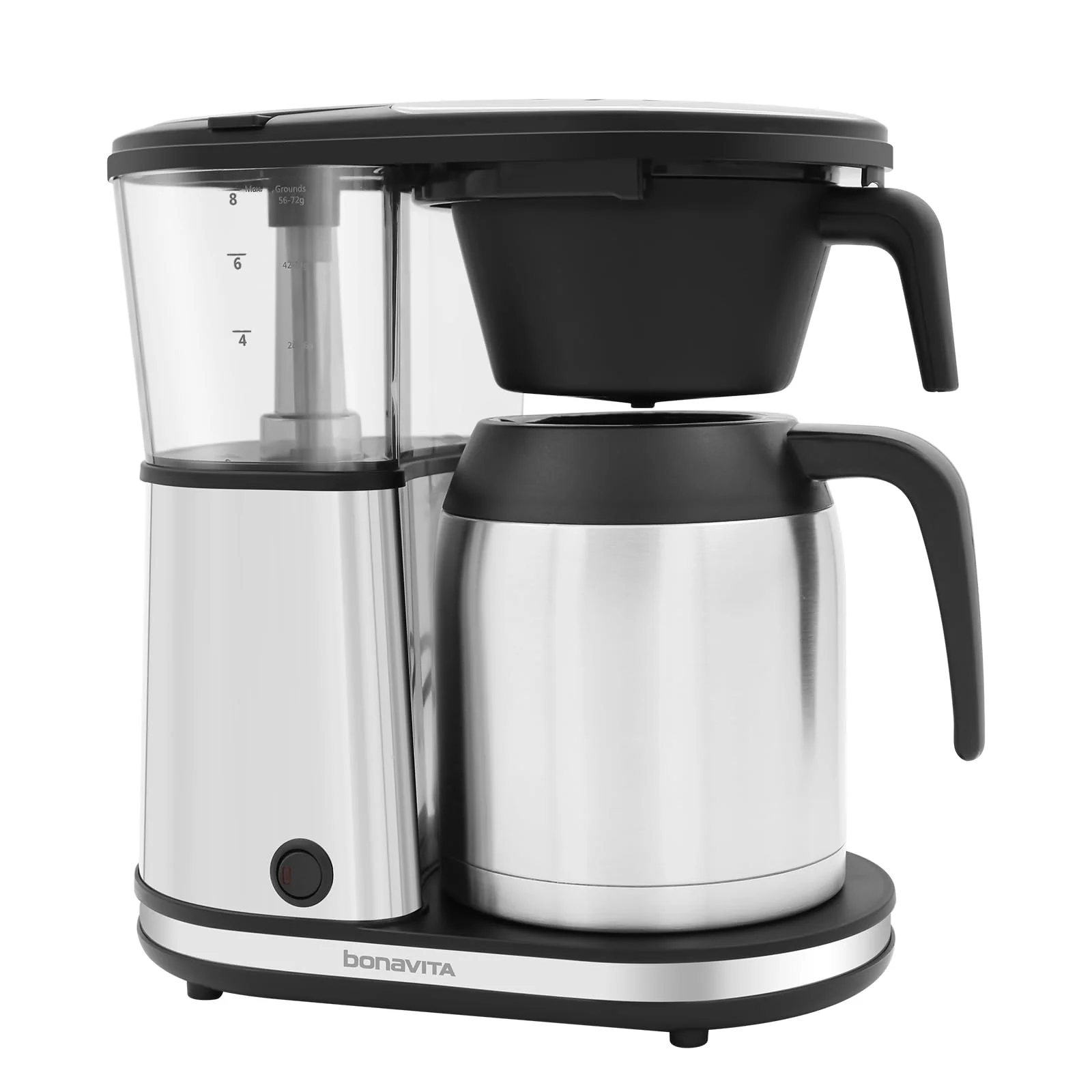 Bonavita 8 Cup Drip Coffee Maker Machine, One-Touch Pour Over, Auto Pause Brewing with Stainless Steel Double Wall Thermal Carafe, SCA Certified, Dishwasher Safe, BV1901TS product image