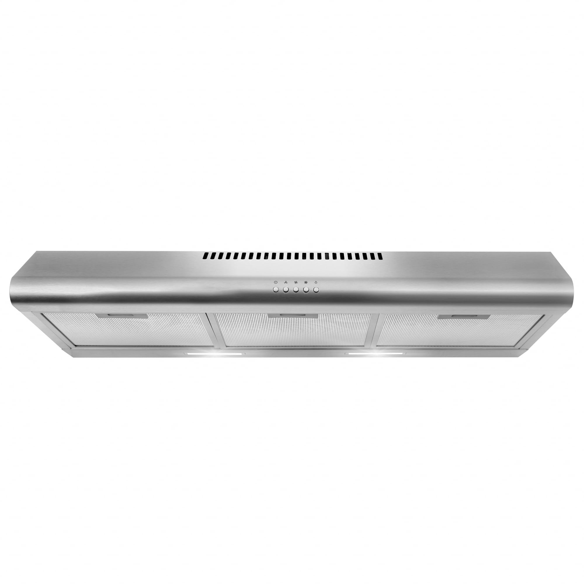 COSMO COS-5MU36 36 in. Delta Collection Ducted Under Cabinet Range Hood, Button Controls, Reusable Filters, LED Lights, Stainless Steel product image