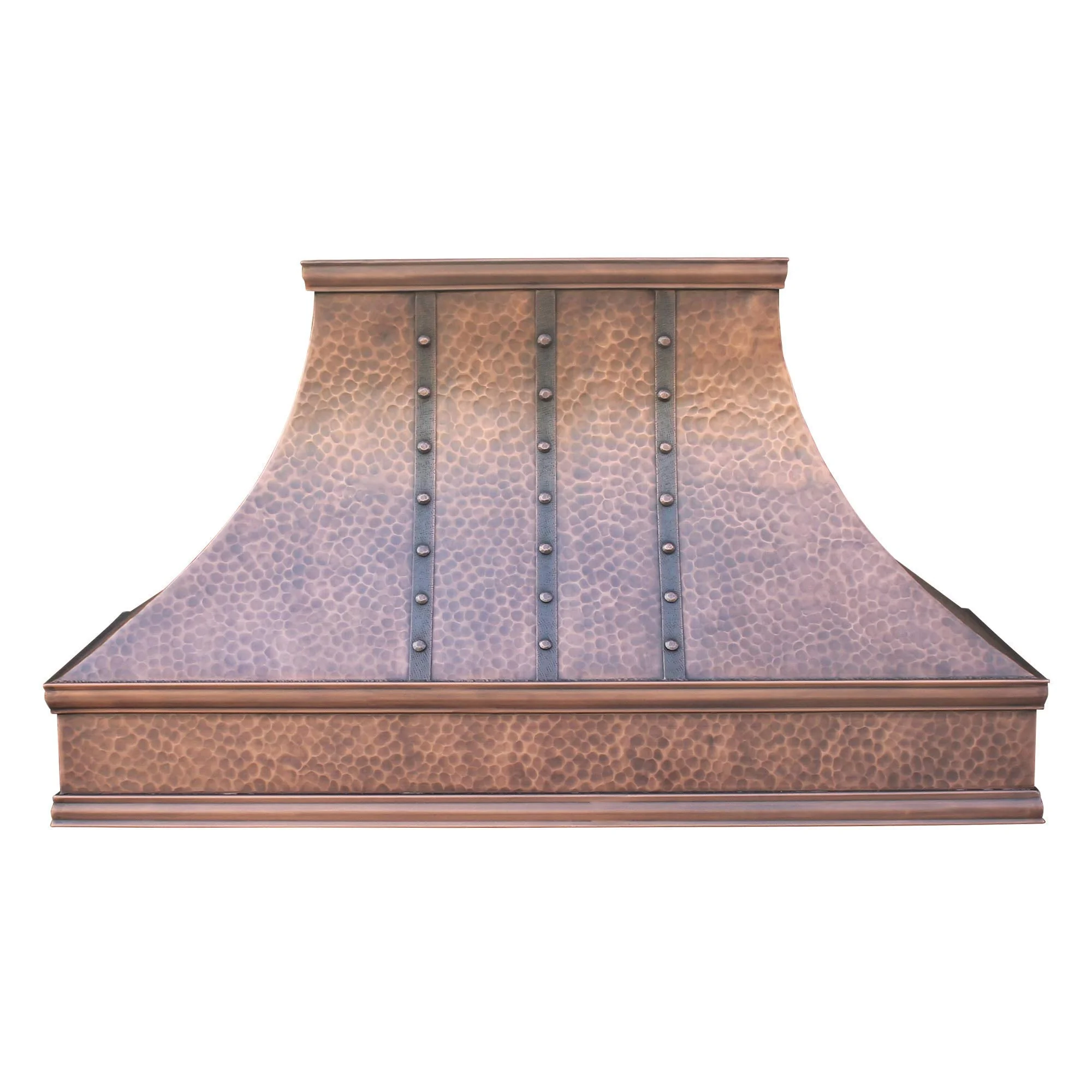 SINDA Tuscan Design Copper Range Hood with Professional Liner Insert, Internal Motor, Lights & Baffle Filters, Antique-Light Hammered, 48"W x 42"H, Wall Mount, H7LTR2W4842 product image