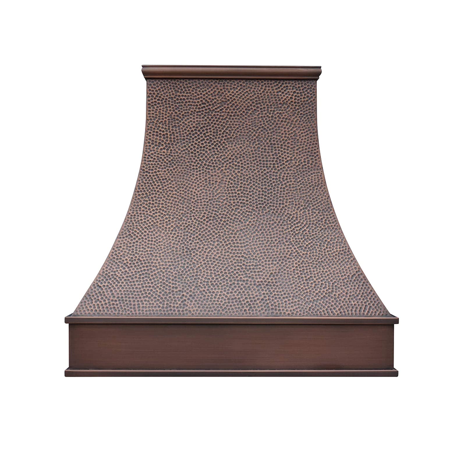 SINDA Wall Mount Copper Oven Hood Cover with High CFM Commercial Grade Range Hood Insert, Inlcudes Fan Motor, Blower Box, Baffle Filter and Lighting, Antique Copper-Smooth Texture Body, H7BSW3630 product image