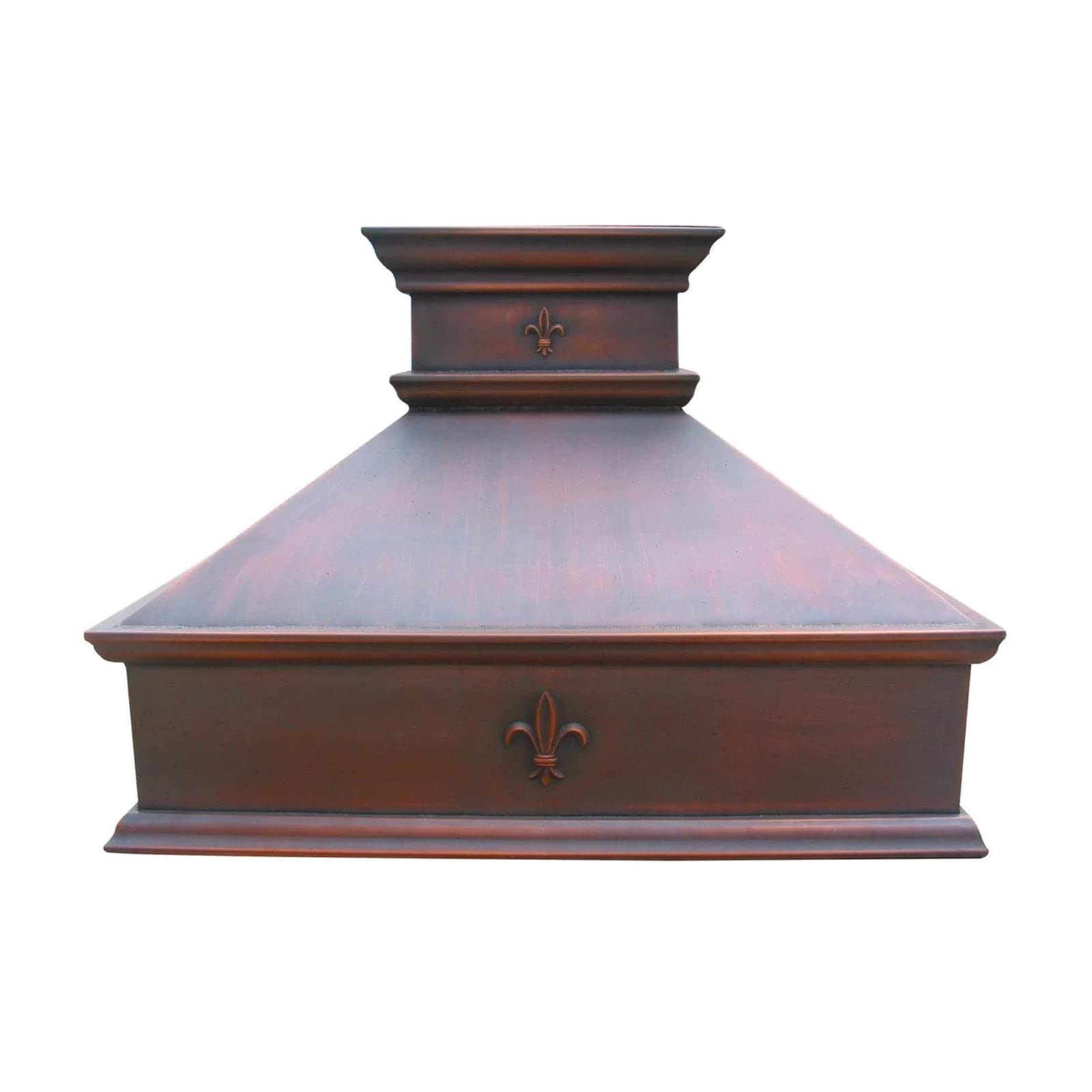 SINDA Antique Copper-Smooth Texture Copper Kitchen Range Hood with High Airflow Centrifugal Blower, Includes SUS 304 Liner and Baffle Filter, High CFM Vent Motor, Island Mount, H10SAI4848 product image