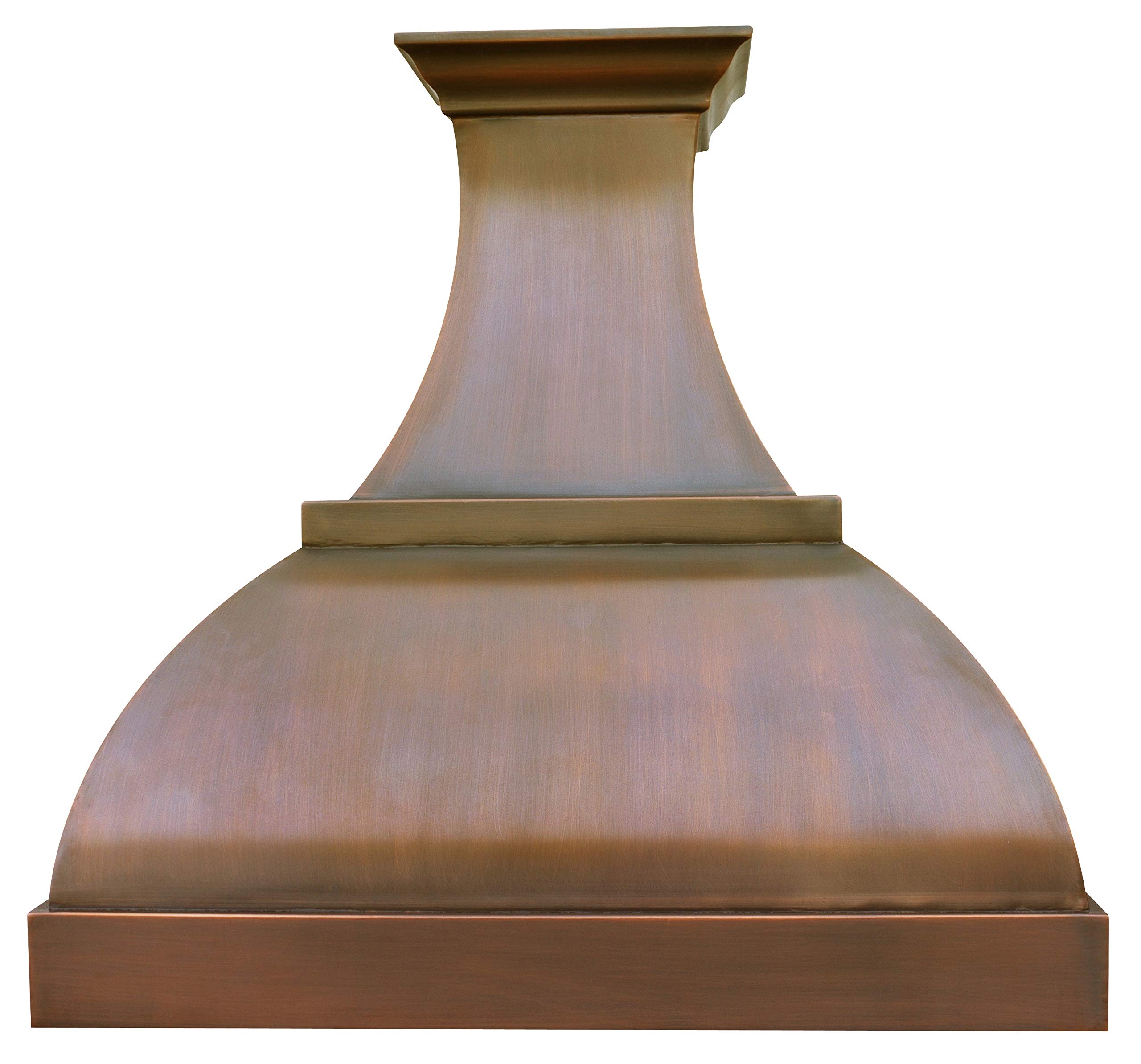 Curved Copper Range Hood with Professional Stainless Steel Vent Motor Fan H1S product image