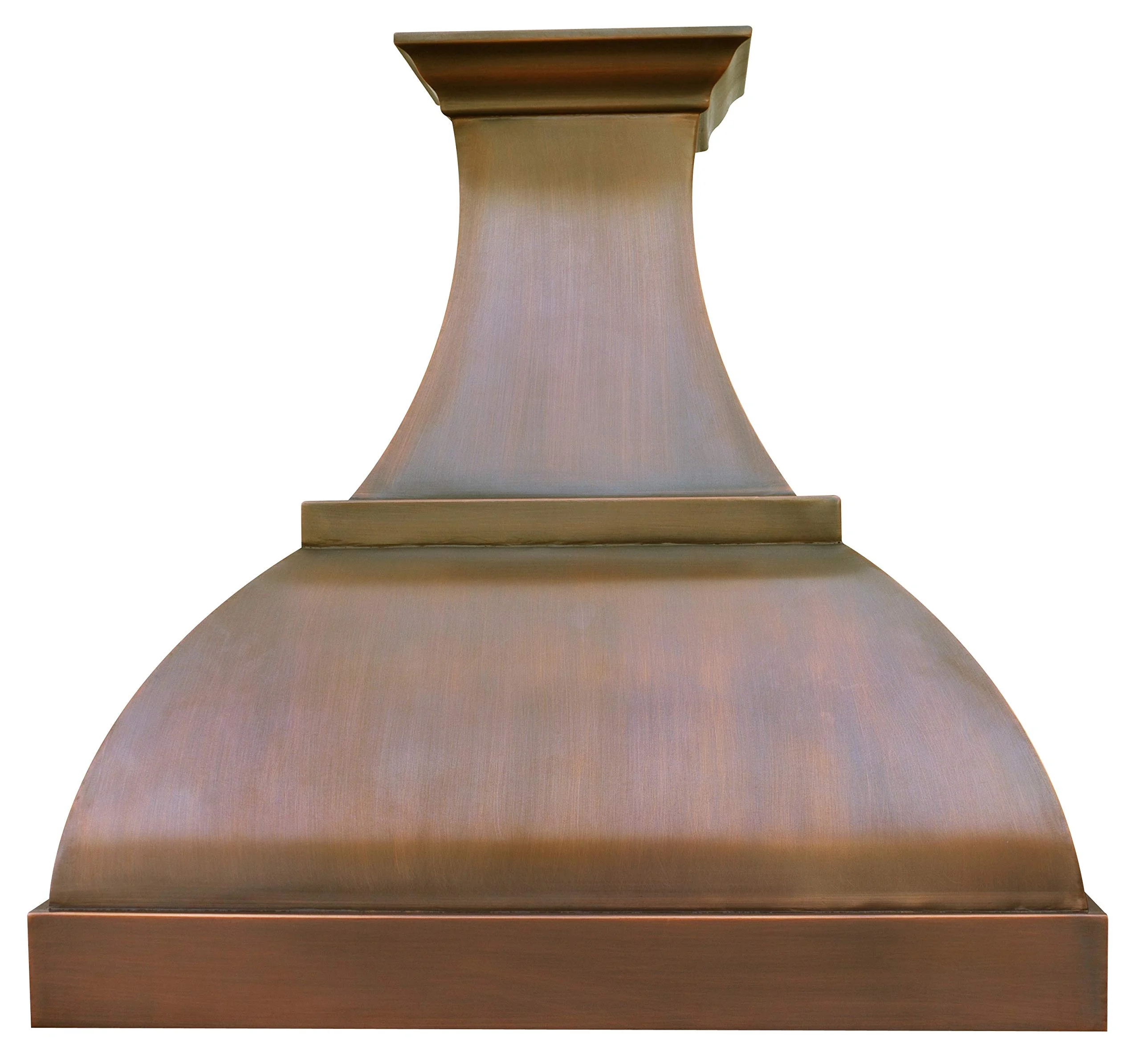 Curved Copper Range Hood with Professional Stainless Steel Vent Motor Fan H1S product image