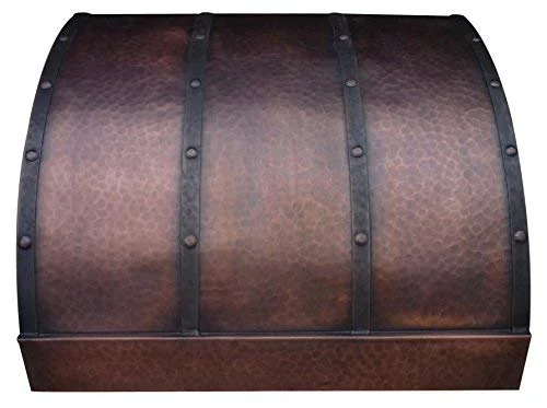 Sinda Copper Range Hood with High Airflow Centrifugal Blower, Includes SUS 304 Liner and Baffle Filter, High CFM Vent Motor, Wall/Island/Ceiling Mount, Width 30,36,42,48 in W48"xH48"Wall product image