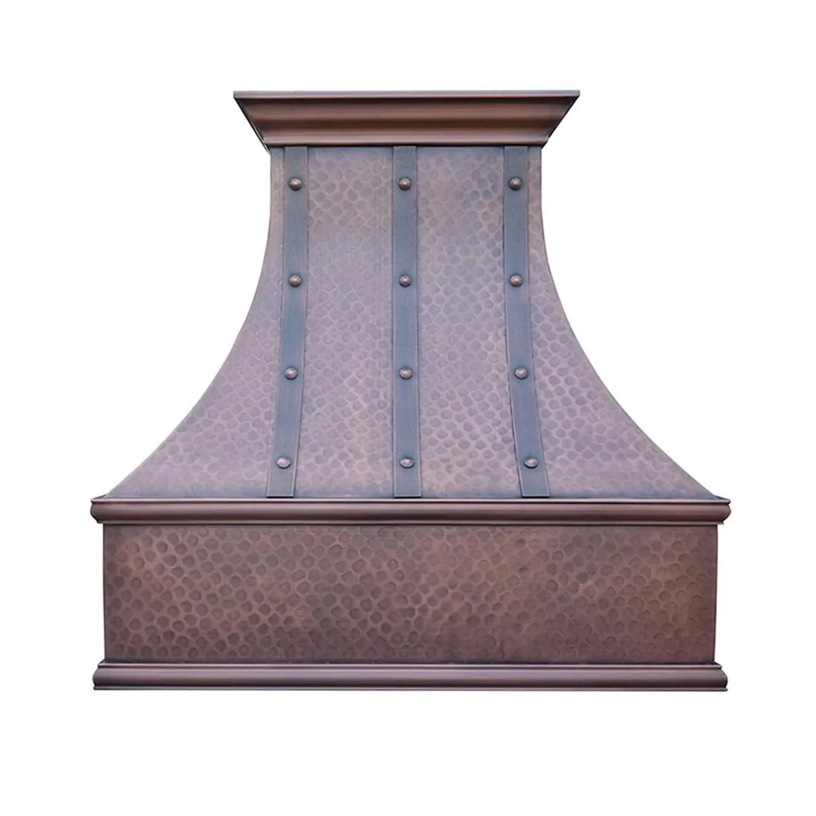 SINDA 36"Wx27"H Wall Mount Handmade Unique Copper Range Hood, Professional SUS304 Liner with Internal Motor and Baffle Filter, Easy Installation, Light Hammered-Antique Copper, H7LTRW3627 product image