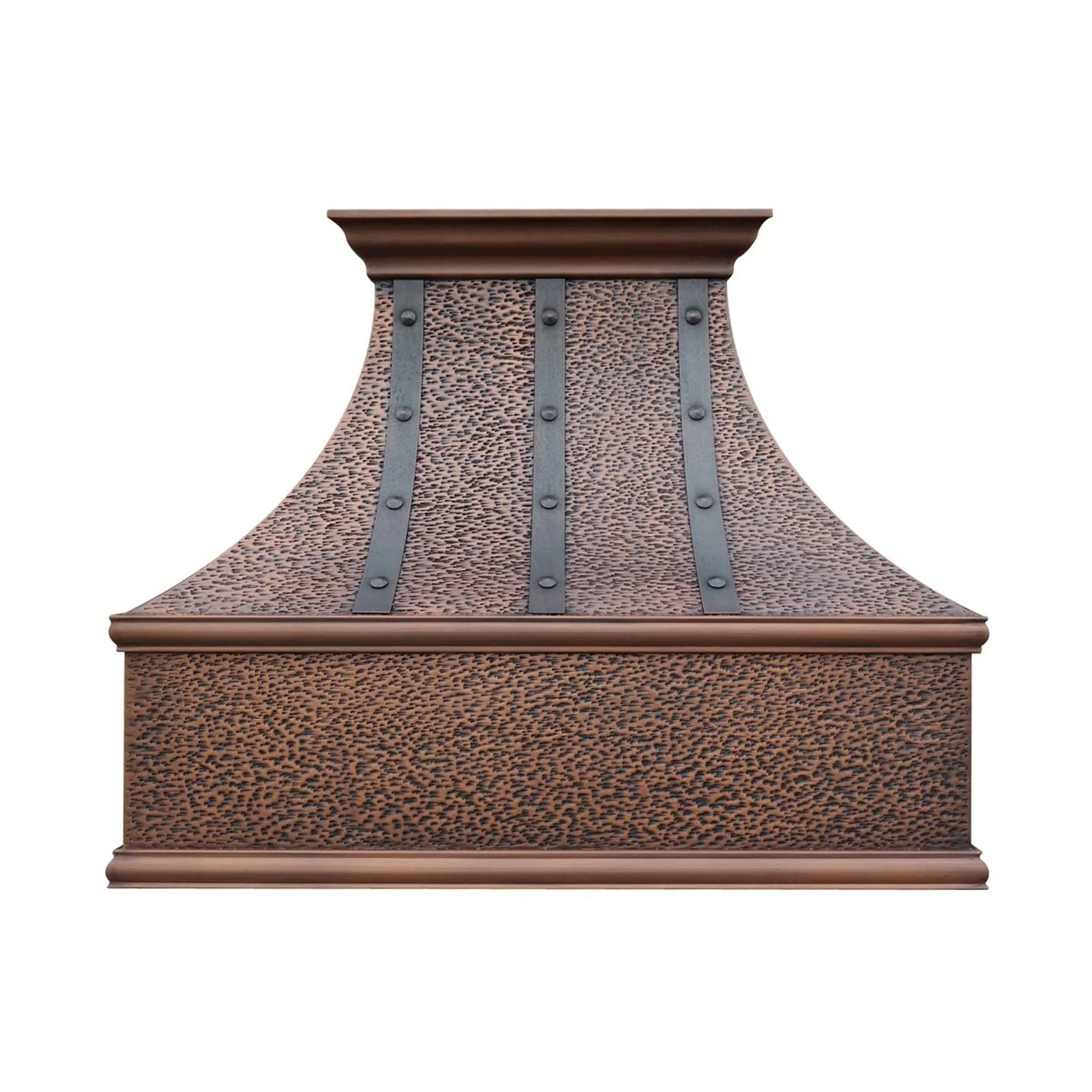 SINDA Handmade Unique Copper Range Hood, Professional SUS304 Liner with Internal Motor and Baffle Filter, Easy Installation, H7HOTRW4839, 48"W x 39"H, Wall Mount, Antique Copper product image