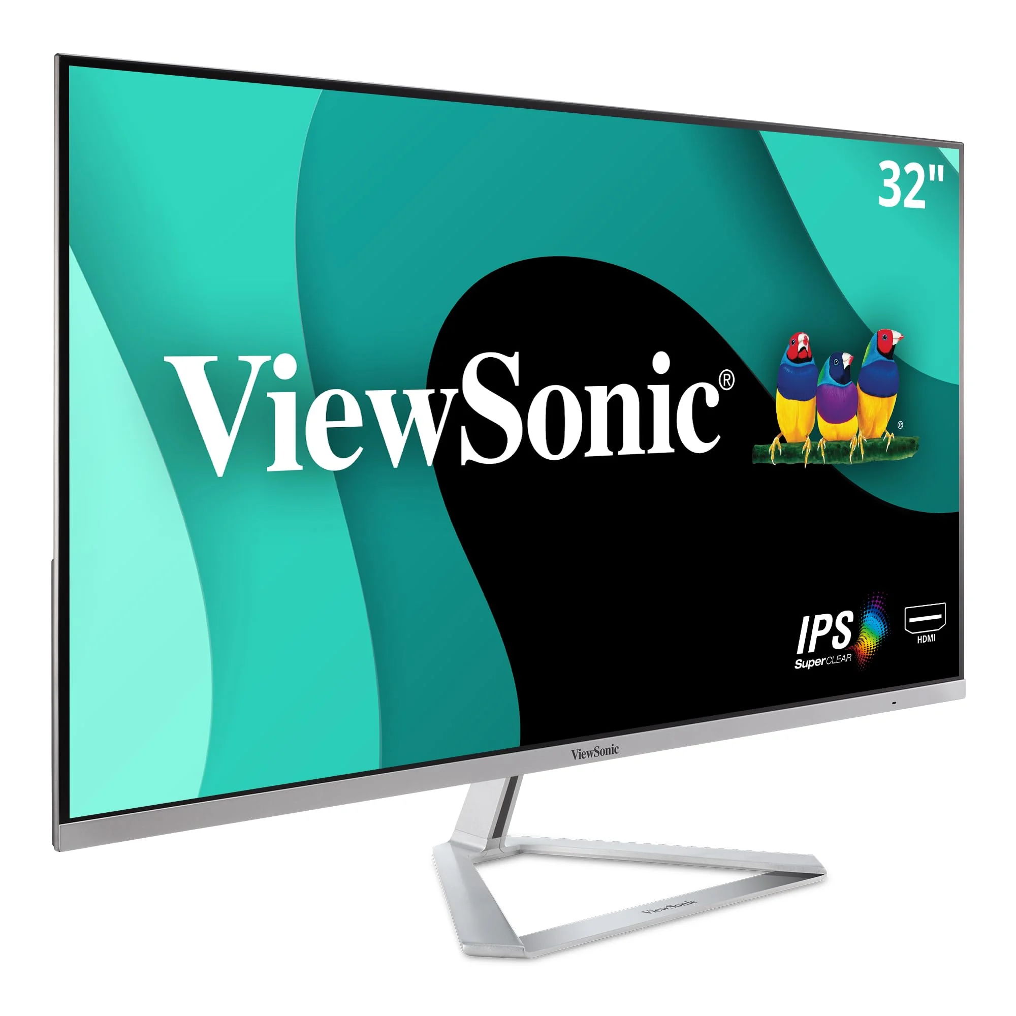 ViewSonic VX3276-MHD 32 Inch 1080p Widescreen IPS Monitor with Ultra-Thin Bezels, Screen Split Capability HDMI and DisplayPort product image