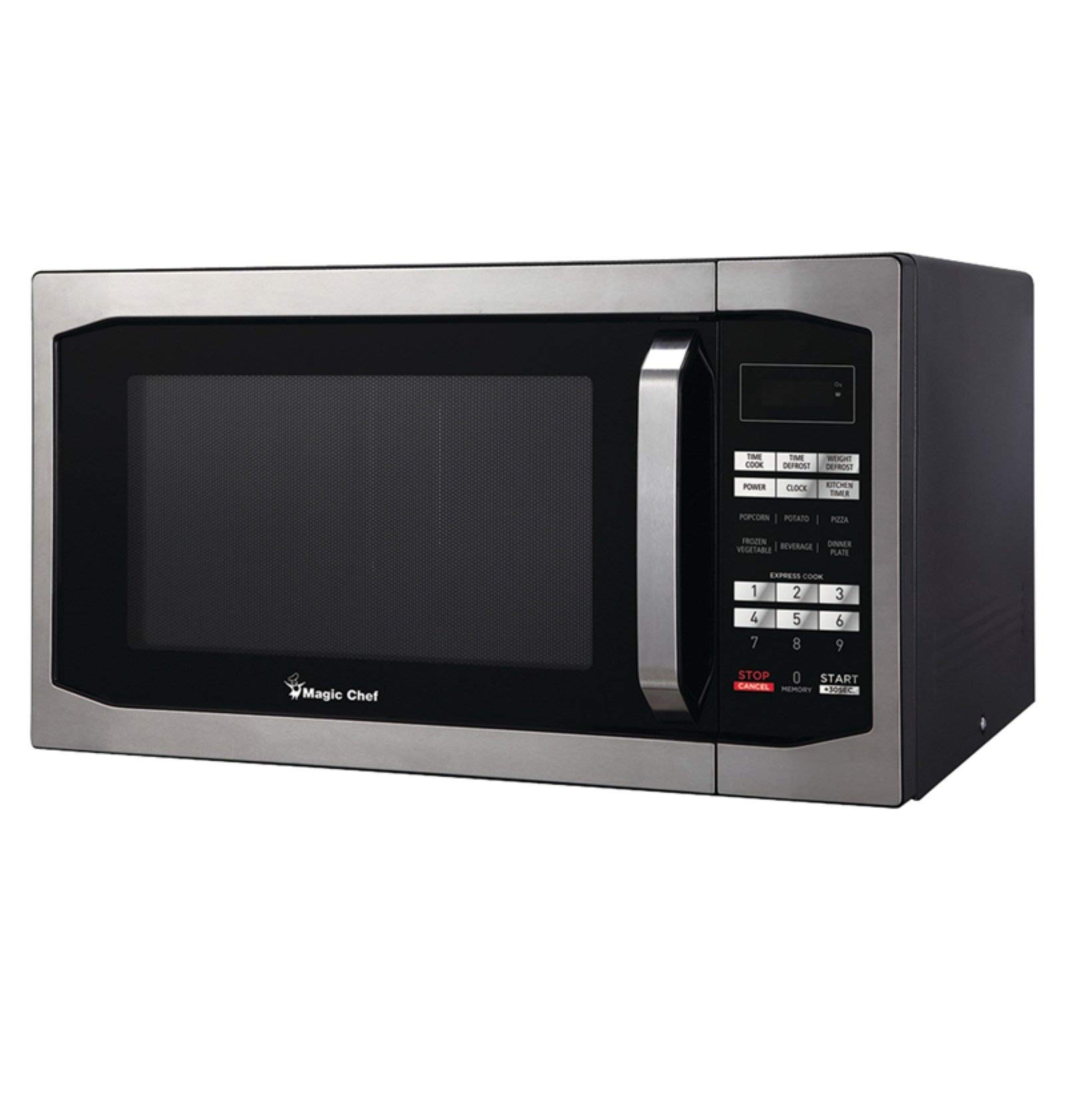 Magic Chef MCM1611ST 1.6 Cubic-Ft Countertop Microwave Stainless Steel product image