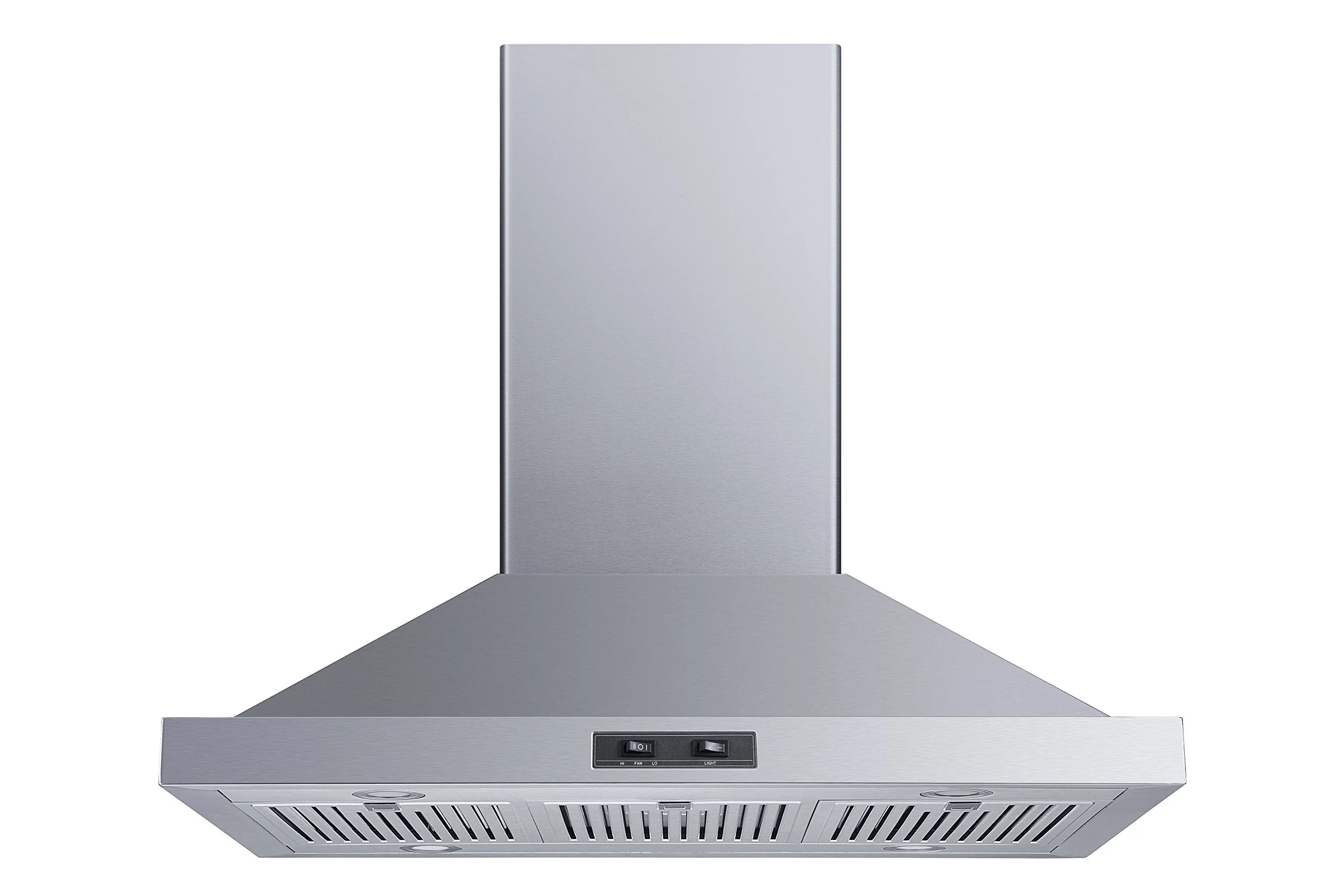 Winflo 36 In. Convertible Stainless Steel Island Range Hood with Stainless Steel Baffle Filters product image
