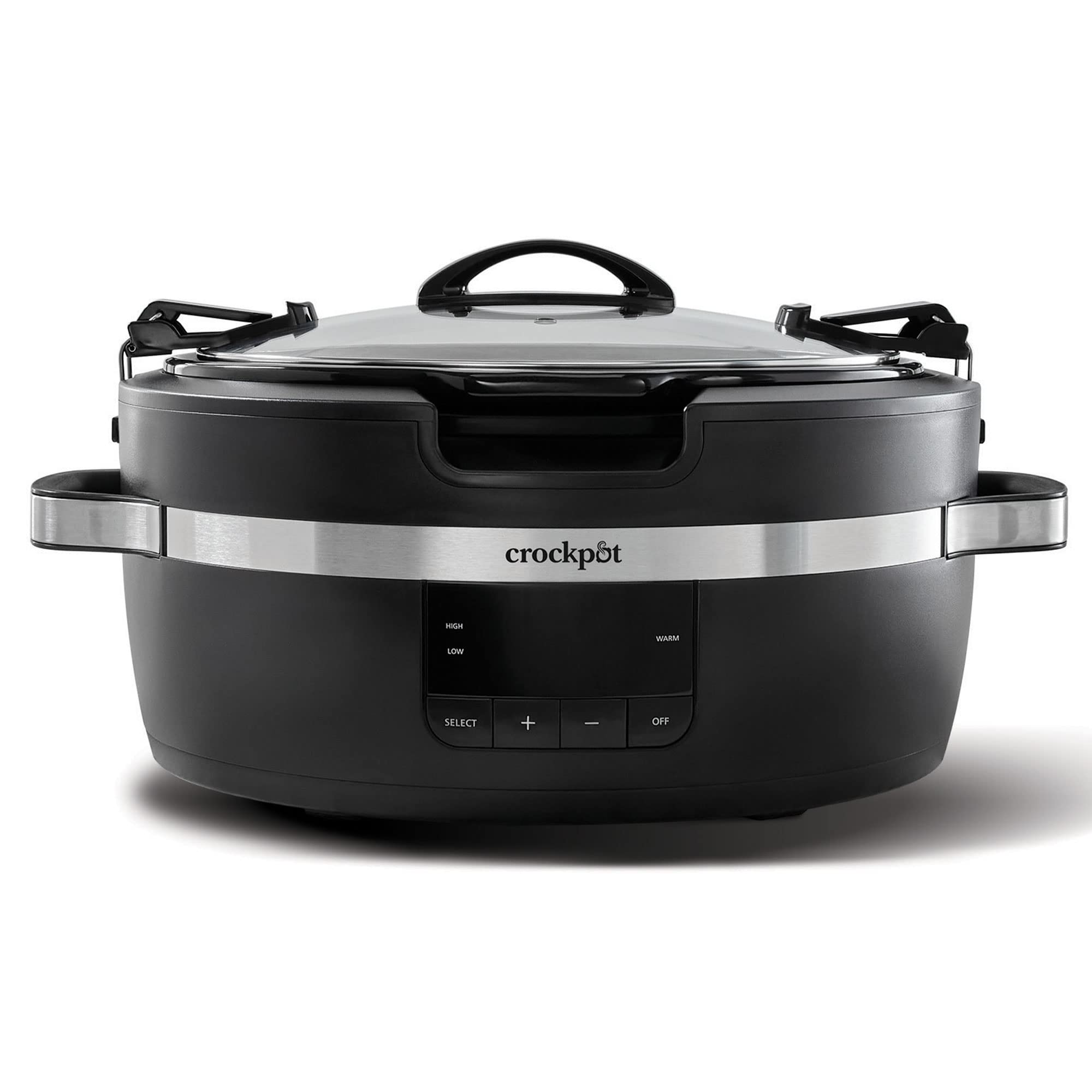 Crock-Pot Thermoshield Slow Cooker with Easy Carry Handles | 6 Quart Manual Slow Cooker, Black product image