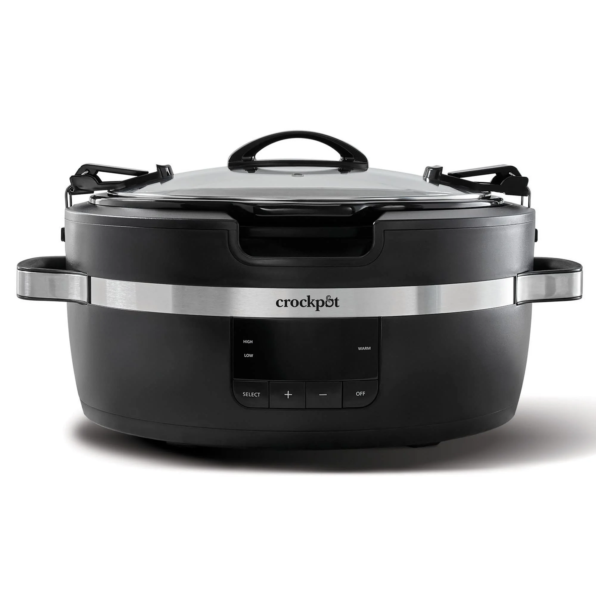 Crock-Pot Thermoshield Slow Cooker with Easy Carry Handles | 6 Quart Manual Slow Cooker, Black product image