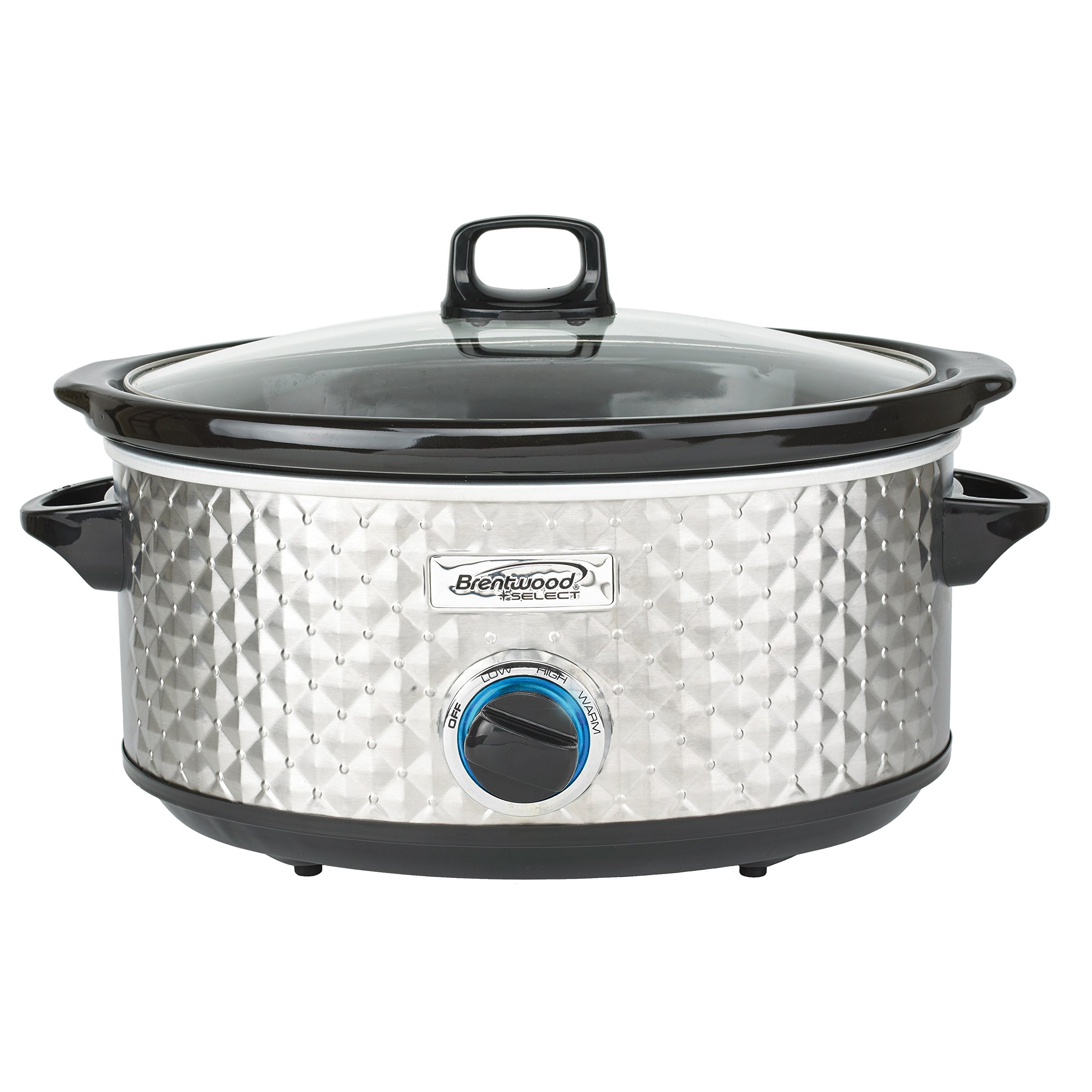 Brentwood Select 7 Quart Slow Cooker in Silver product image
