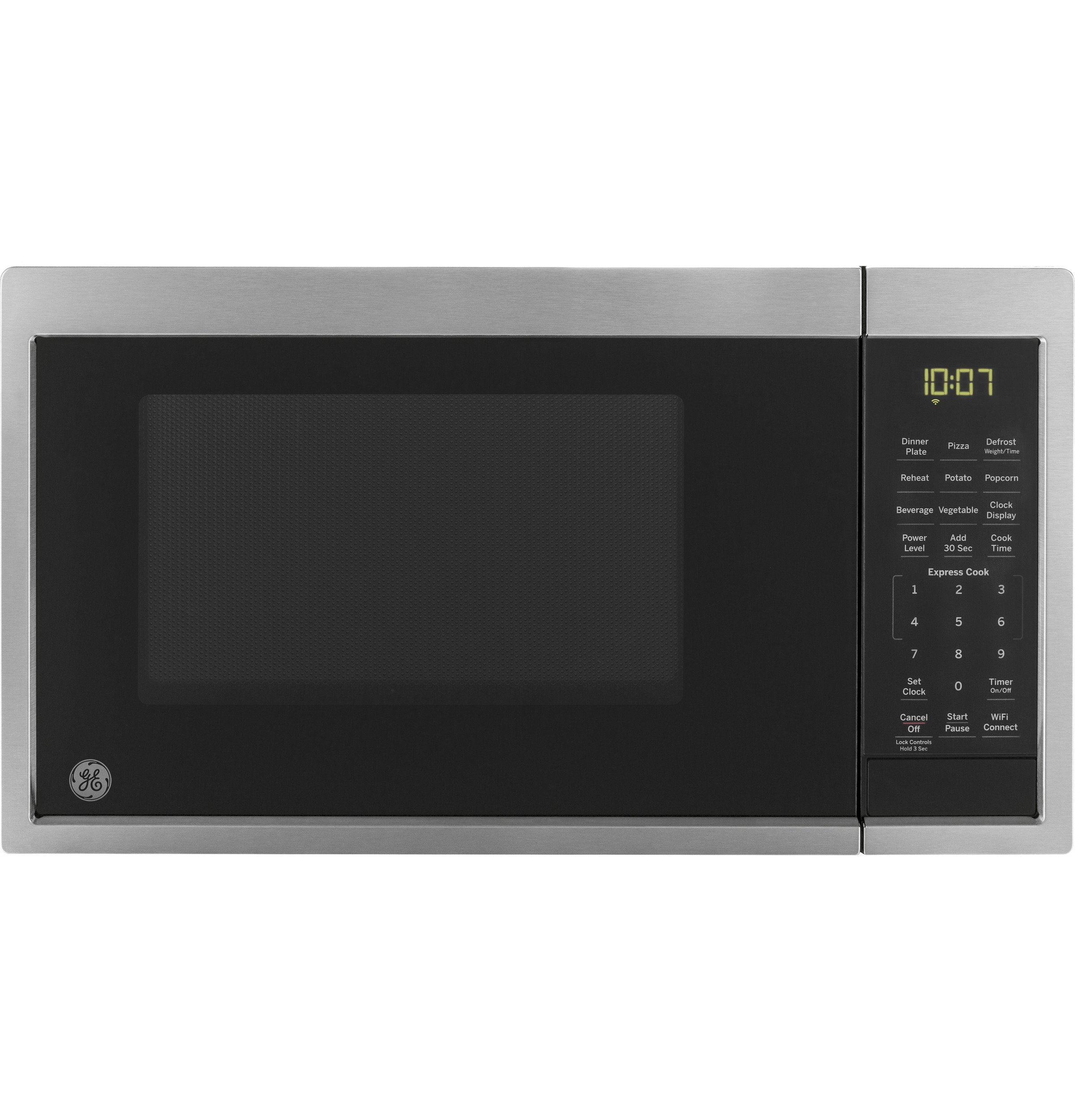 GE Smart Countertop Microwave Oven | Complete with Scan-to-Cook Technology and Wifi-Connectivity | 0.9 Cubic Feet Capacity, 900 Watts | Smart Home & Kitchen Essentials | Stainless Steel product image