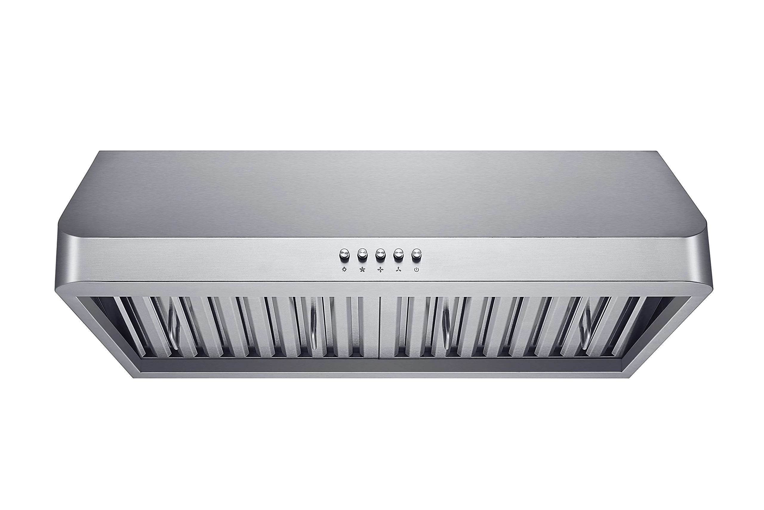 Winflo 30 In. Ducted Stainless Steel Under Cabinet Range Hood with Stainless Steel Baffle Filters and Push Button Control product image