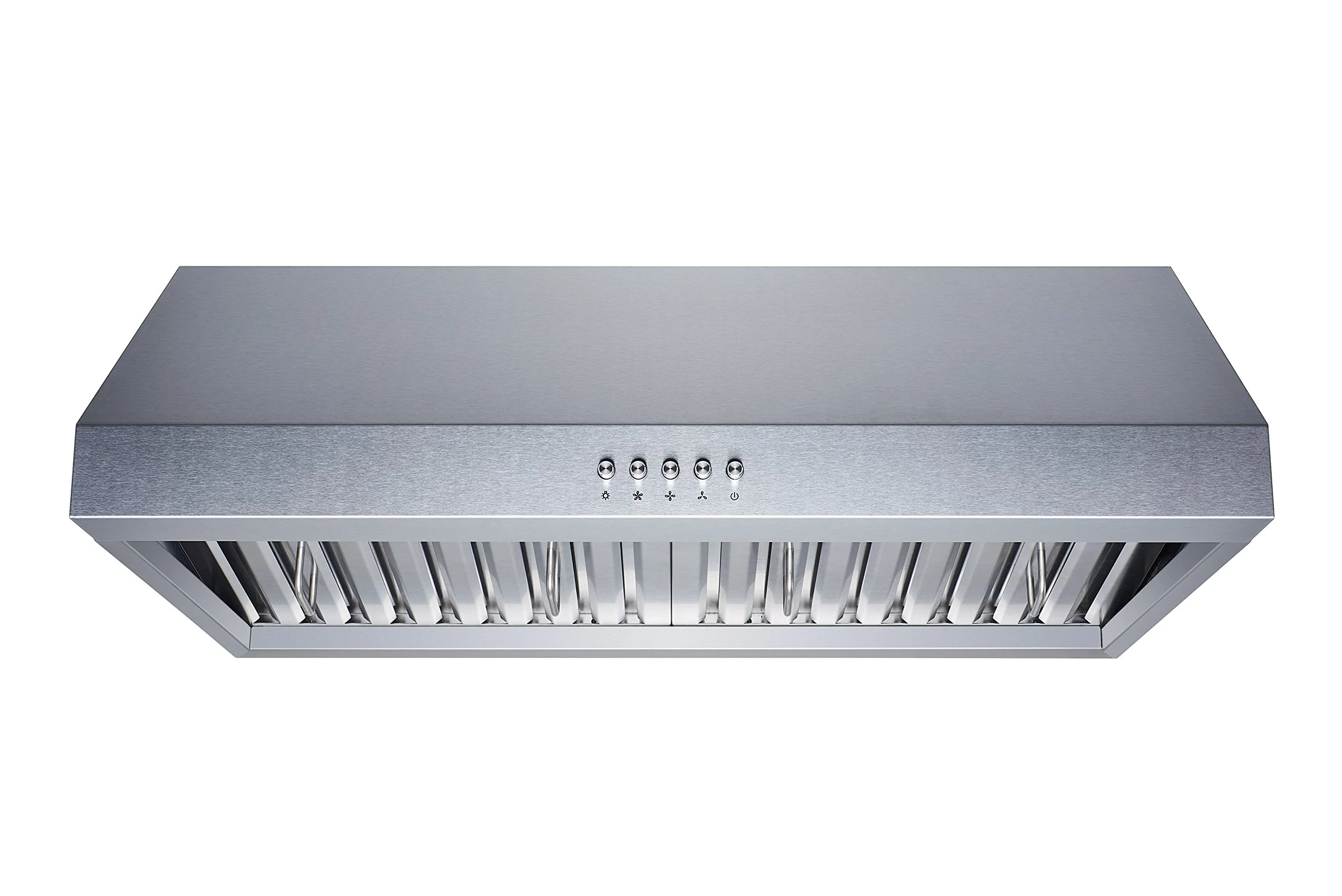 Winflo 30 In. Ducted Stainless Steel Under Cabinet Range Hood with Stainless Steel Baffle Filters and Push Button Control product image