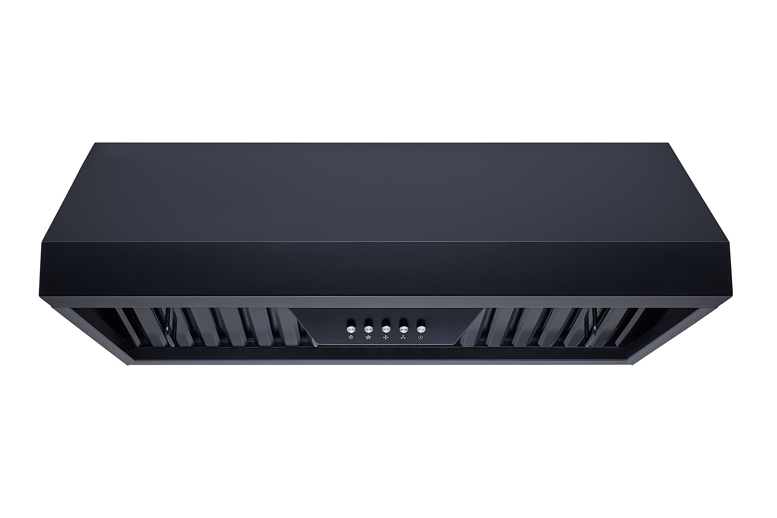Winflo 30 In. Ducted Under Cabinet Range Hood in Black with Baffle Filters and Push Button Control product image
