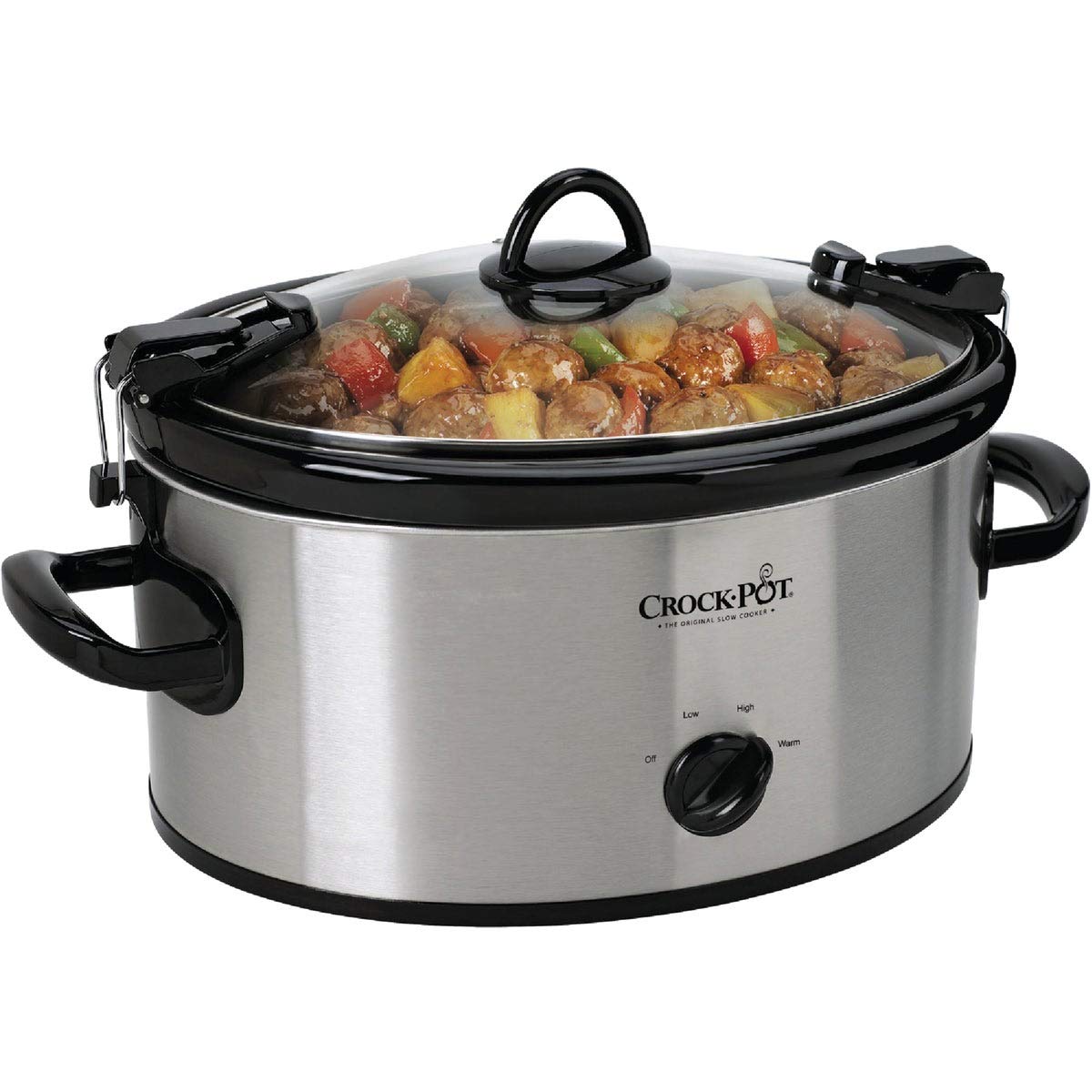 Crock Pot Cook and Carry 6 qt. Silver Stainless Steel Slow Cooker product image
