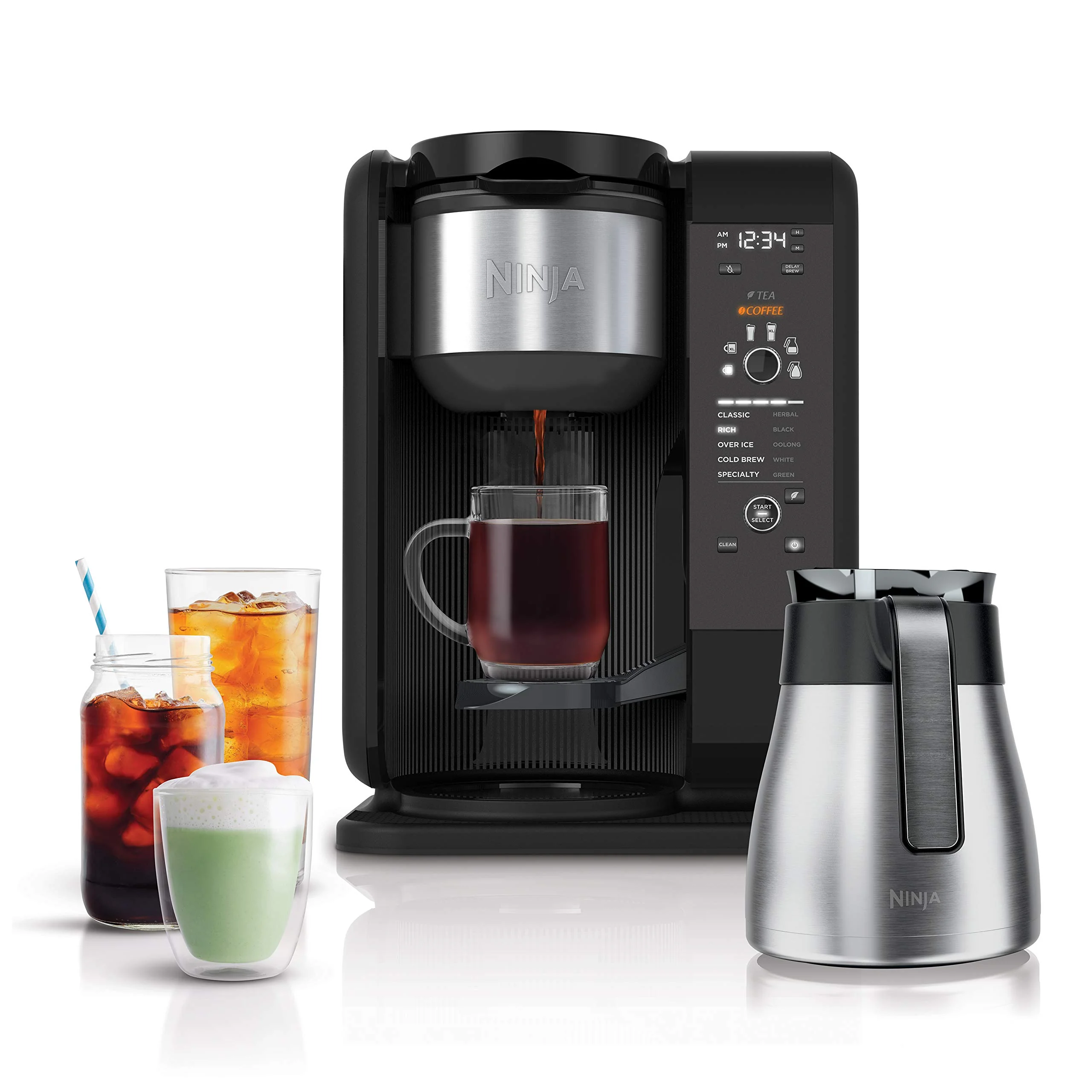 Shark Ninja CP307 Hot and Cold Brewed System W/Thermal Carafe Coffee Maker, Black product image
