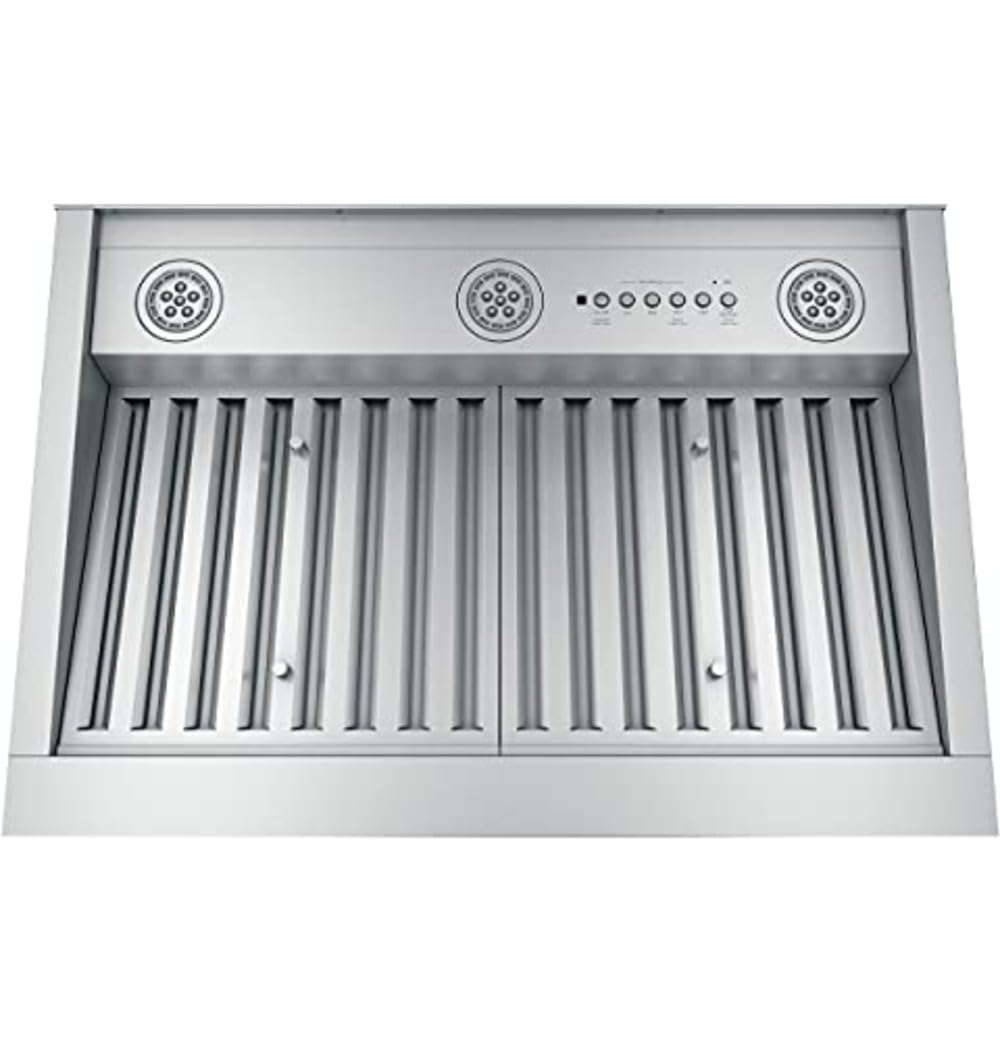 GE Profile Smart Range Hood Insert | 30 Inch Kitchen Exhaust Fan with 4 Speeds, Dimmable LED Lights | Wifi Connectivity & Smart Home Kitchen Essentials for Frequent Cooks | 610 CFM | Stainless Steel product image
