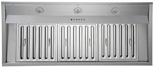 KOBE Premium IN26 SQB-1200-1 48" Stainless Steel 1200 CFM Built-In/Insert Range Hood product image