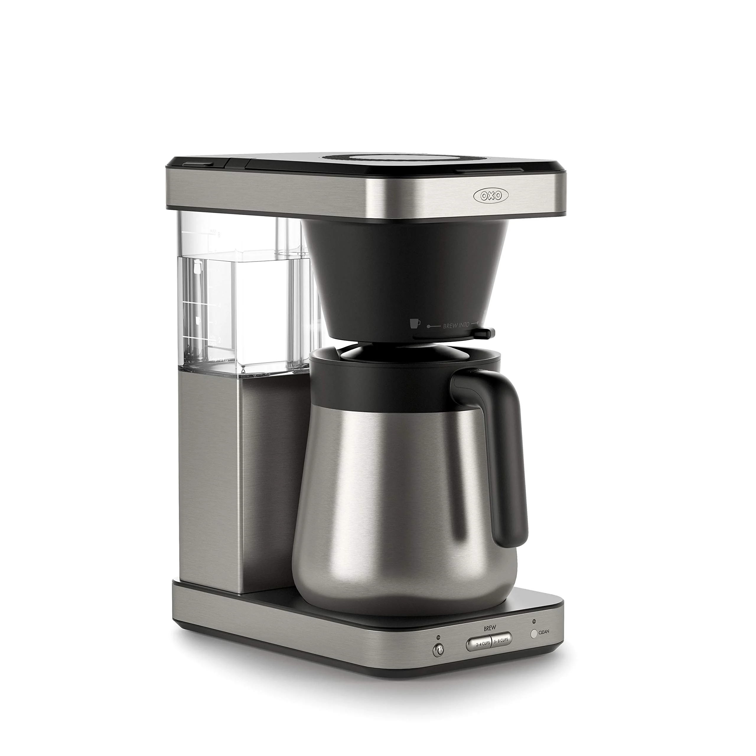 OXO Brew 8-Cup Coffee Maker - Single-Serve & Carafe, Thermal Stainless Steel, SCA Certified product image