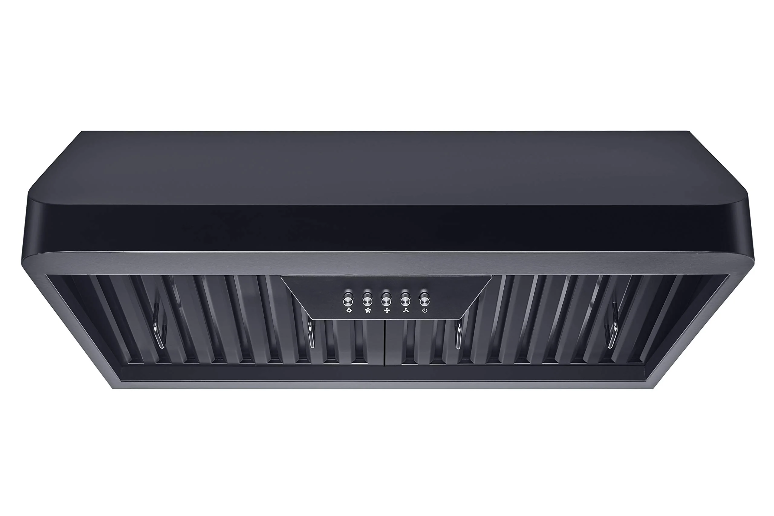 Winflo 30 In. Ducted Under Cabinet Range Hood in Black with Baffle Filters and Push Button Control product image