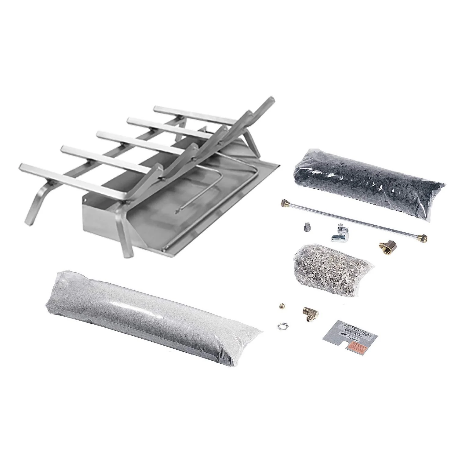 Rasmussen Flaming Ember Xtra Stainless Steel Burner and Grate Kit B30FXH-SS-P, Propane, 24.375-inches product image