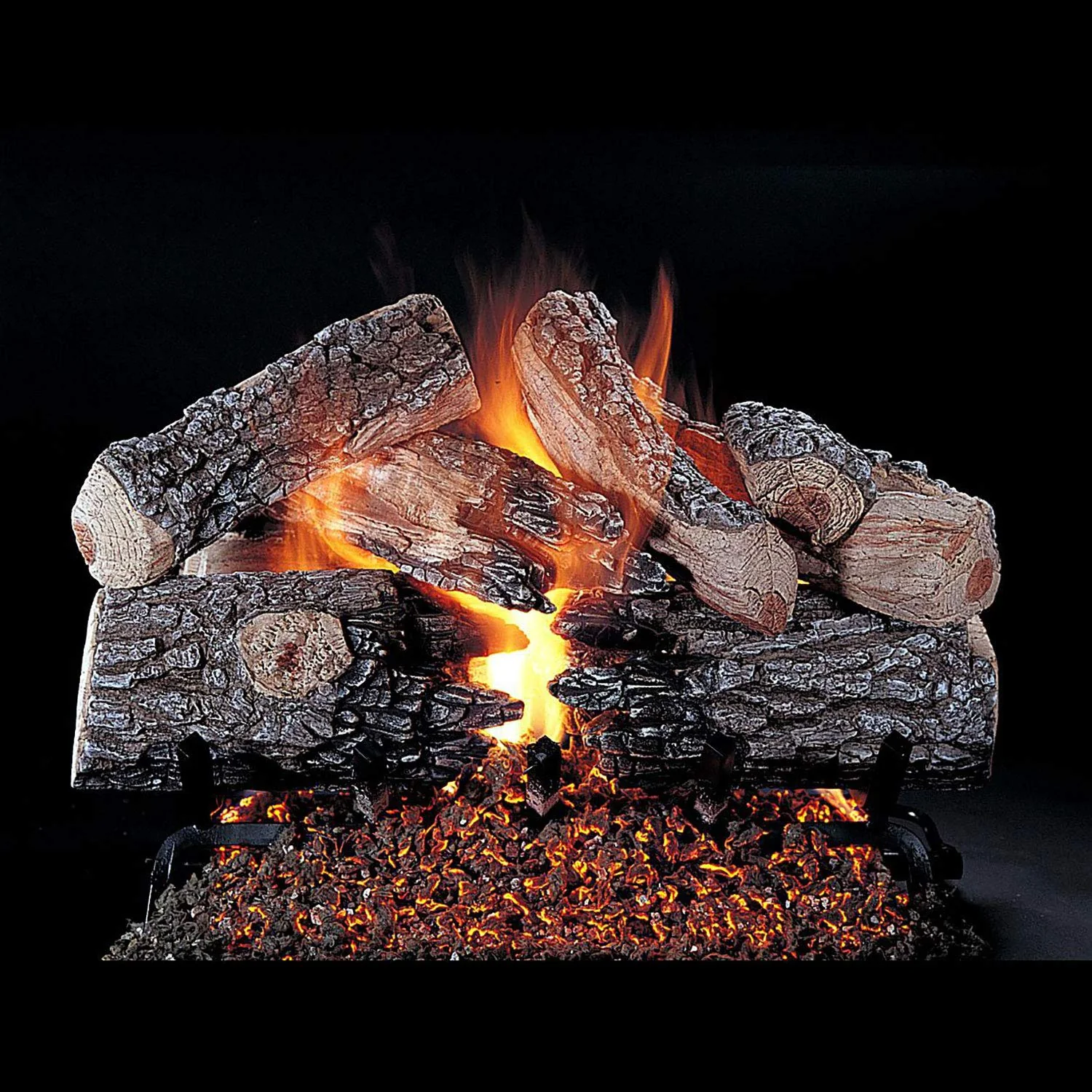 Rasmussen Evening Prestige Log Set with 30-Inch Multi-Burner and Electronic Spark to Pilot w/Variable Flame Remote and LC30 Valve Vanisher EPR30-LC30-VEI-N, Natural Gas, 30-Inches product image