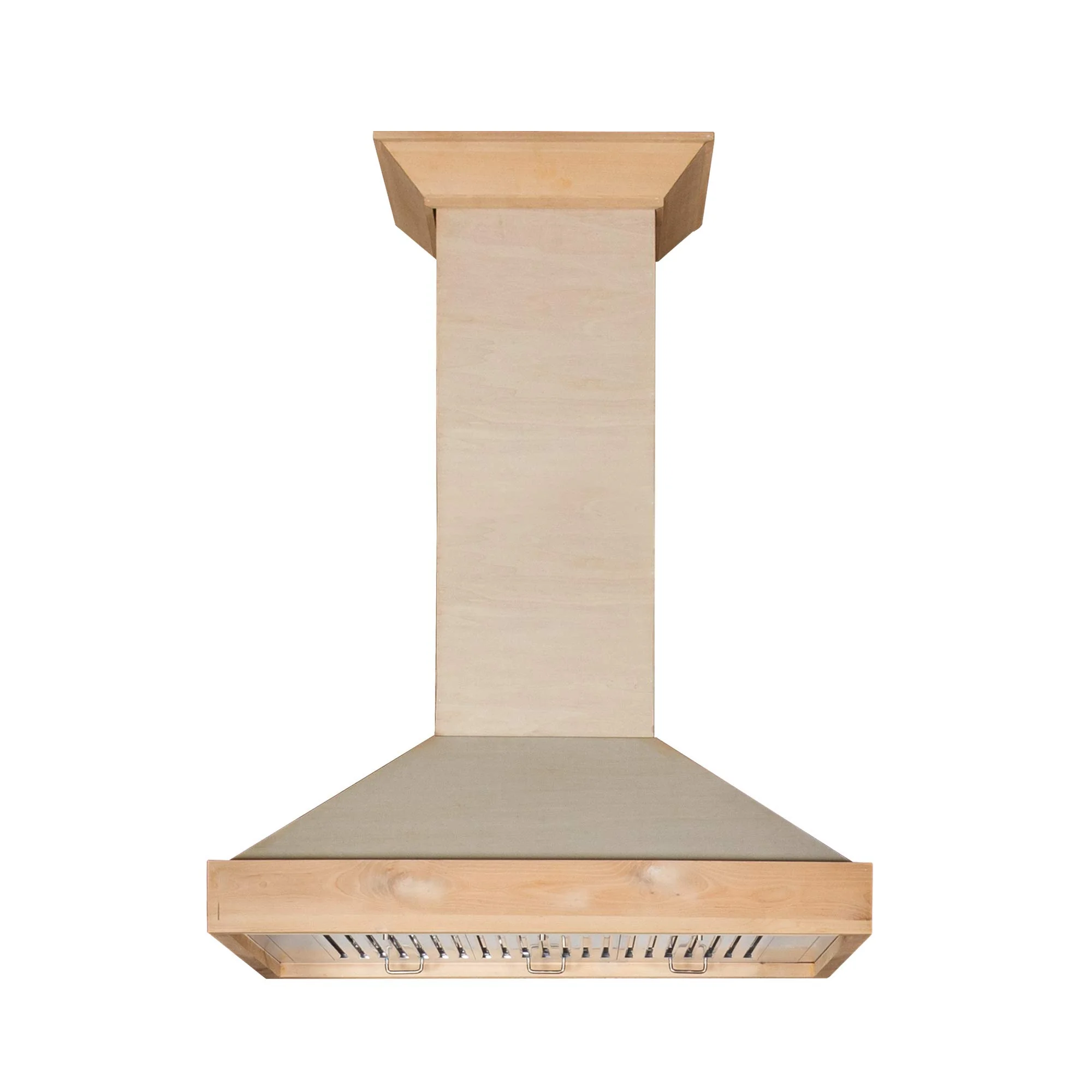 ZLINE 36 in. Unfinished Wooden Wall Mount Range Hood - Includes Motor product image