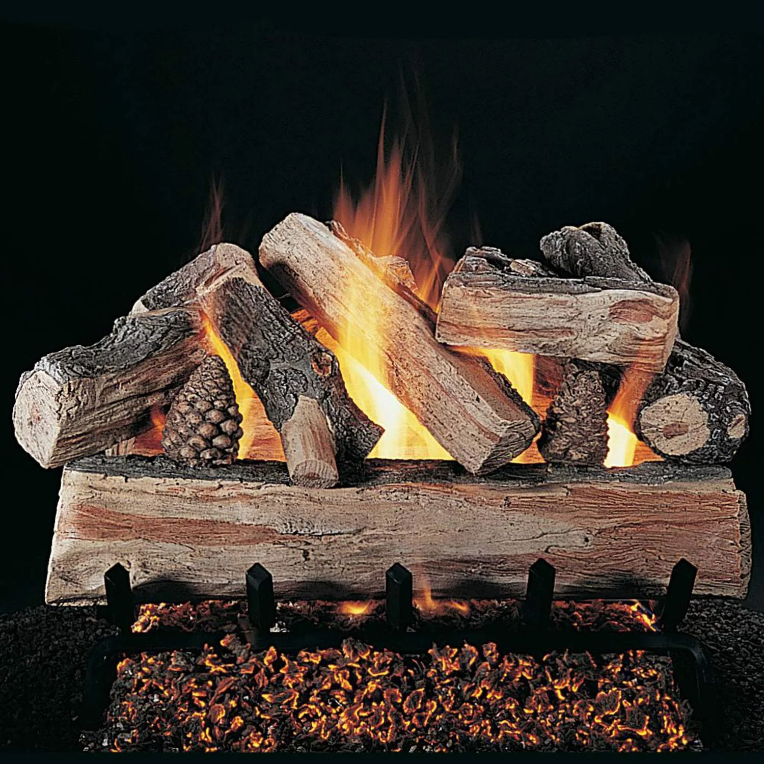 Rasmussen Crossfire Log Set with 30-Inch Multi-Burner and Remote Ready Safety Pilot XF30-LC30-P-RPK3E-P, Propane, 30-Inches product image
