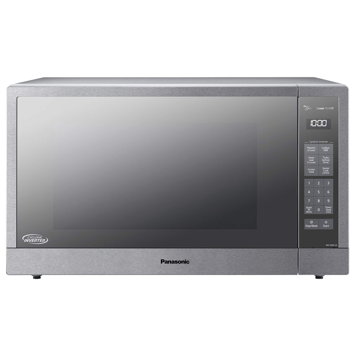 Panasonic Microwave Oven, Stainless Steel Countertop/Built-In Cyclonic Wave with Inverter Technology and Genius Sensor, 2.2 Cu. Ft, 1250W, NN-SN97JS Silver product image