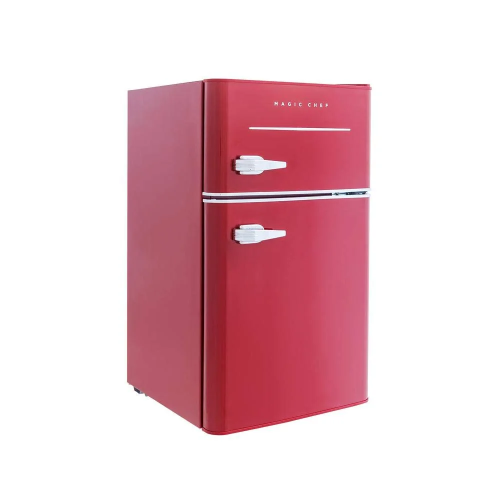 Magic Chef Retro 3.2 cu. ft. 2 Door Mini Fridge in Red product image