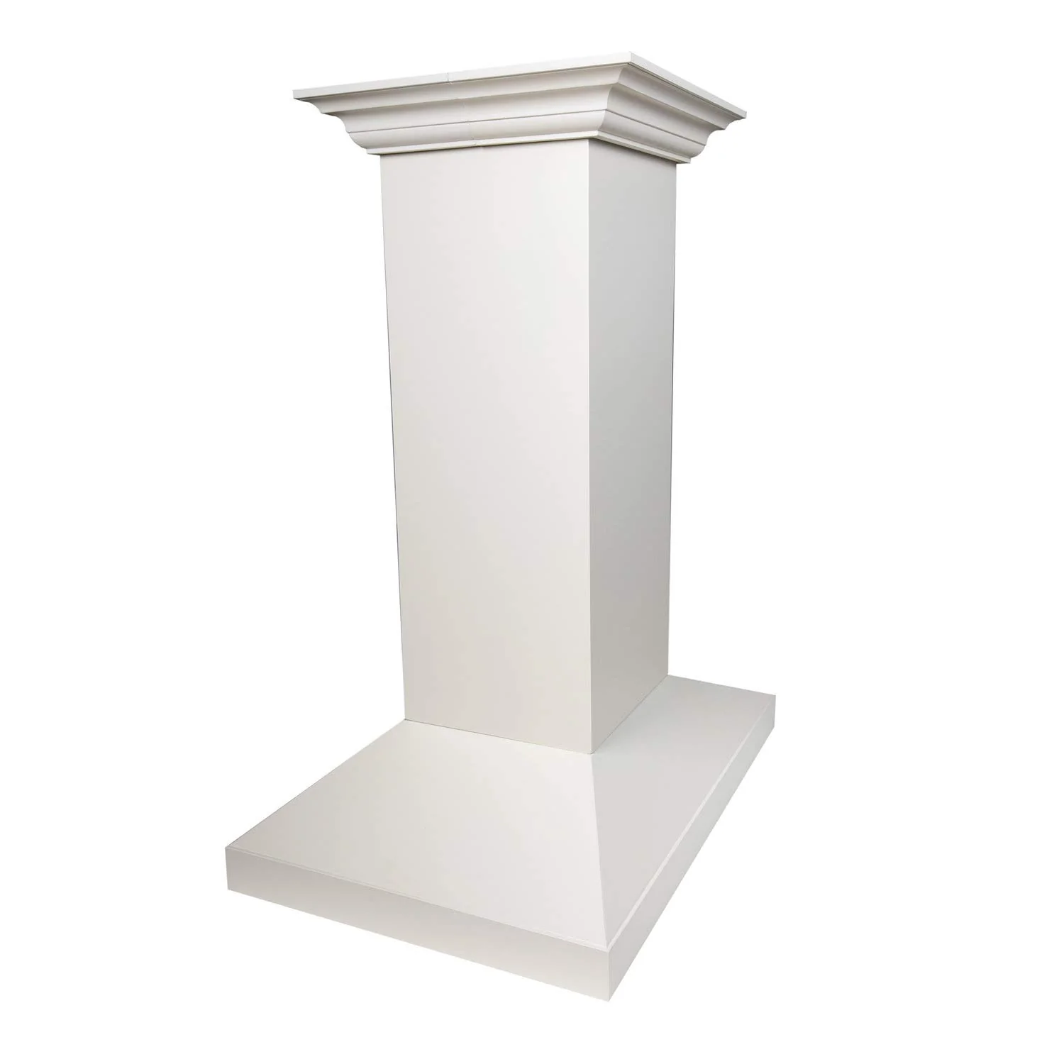 ZLINE 36 in. Wooden Island Mount Range Hood in White - Includes Motor product image