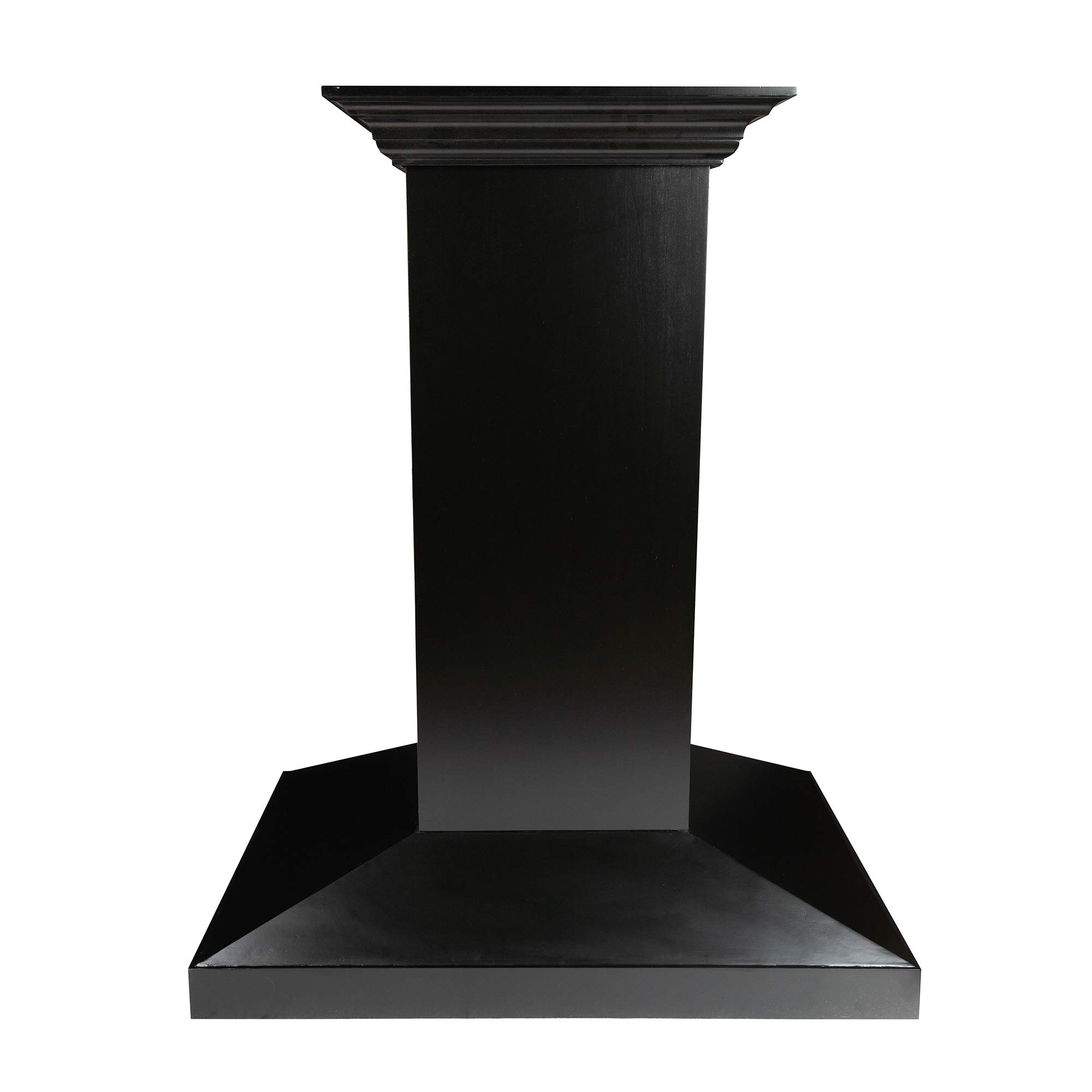 ZLINE 36 in. Wooden Island Mount Range Hood in Black - Includes Motor product image