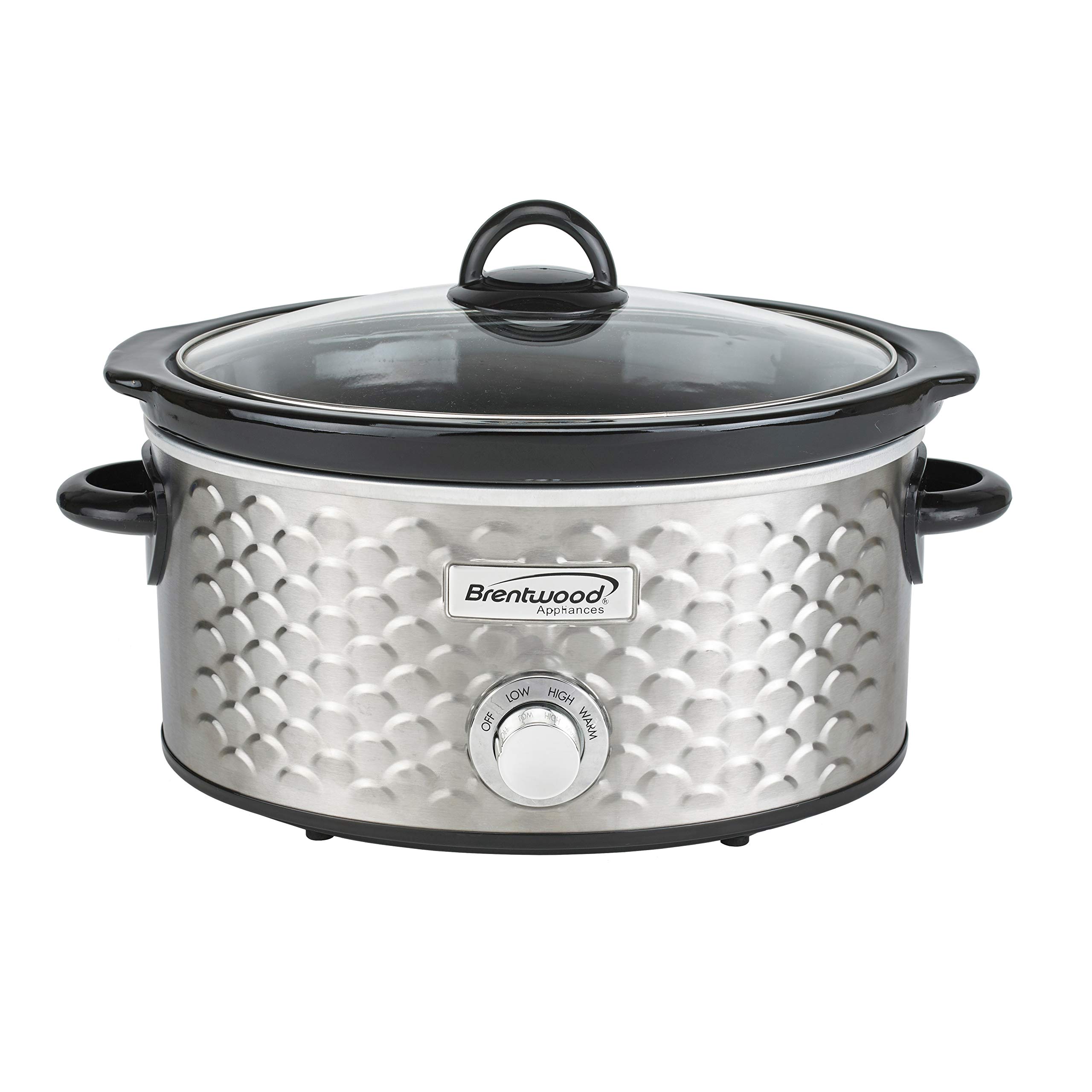 Brentwood SC-140S Slow Cooker NIL, 4.5 Quart, Stainless Steel product image