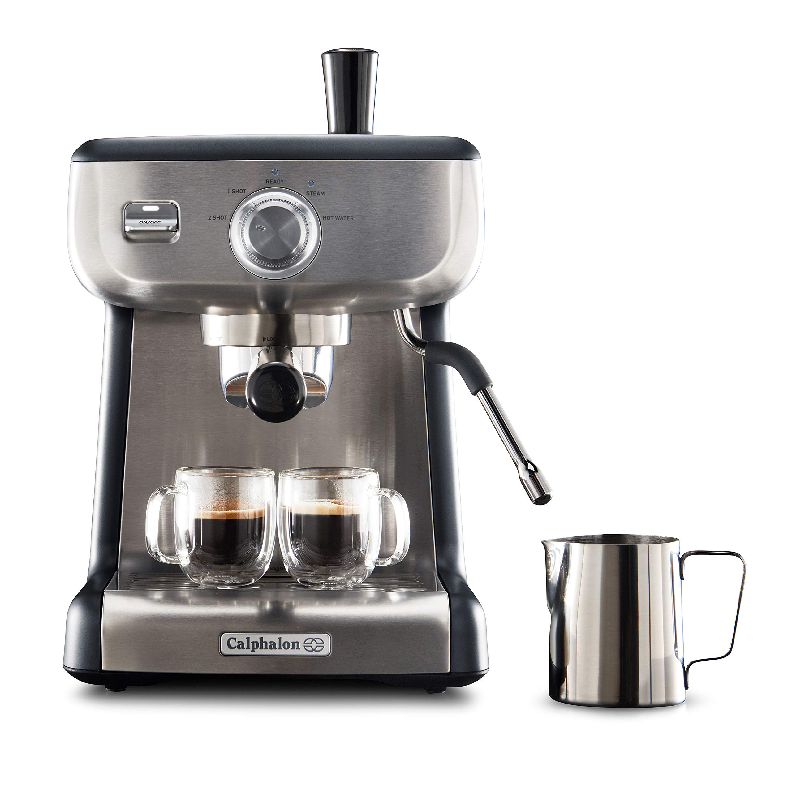 Calphalon BVCLECMP1 Temp iQ Espresso Machine with Steam Wand, Stainless product image