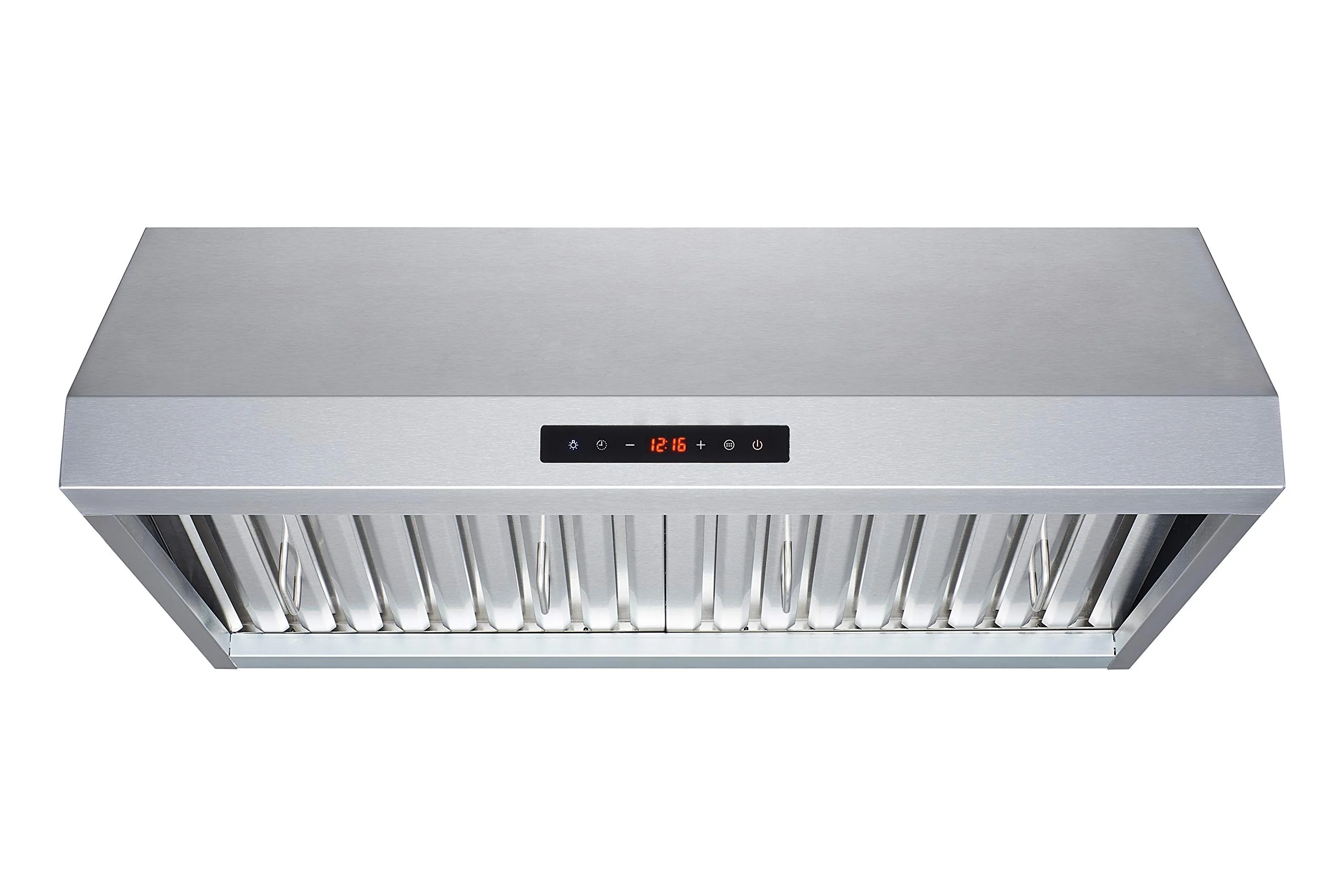 Winflo 30 In. 600 CFM Convertible Stainless Steel Under Cabinet Range Hood with Baffle Filters and Touch Sensor Control product image