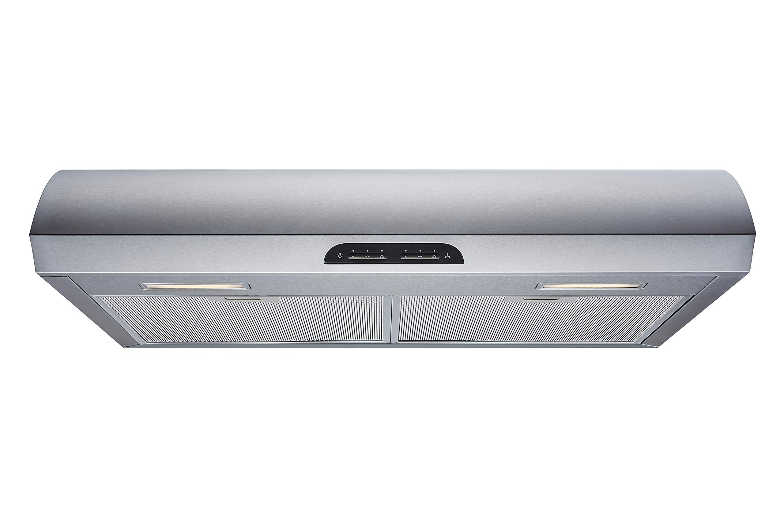 Winflo 30 In. 600 CFM Convertible Stainless Steel Under Cabinet Range Hood with Mesh Filters and Touch Sensor Control product image
